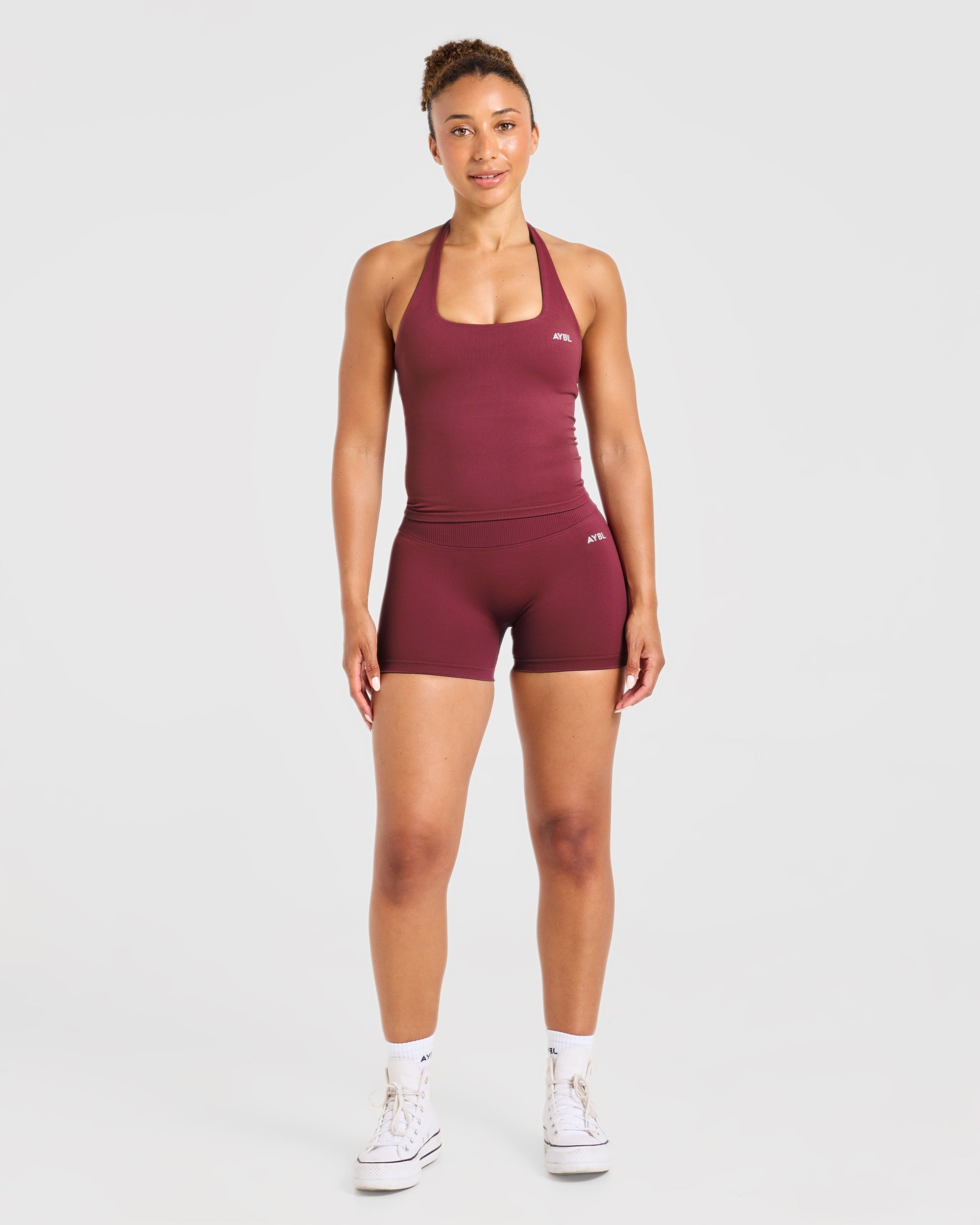 Enhance Seamless Shorts | 3.5" - Mahogany Red