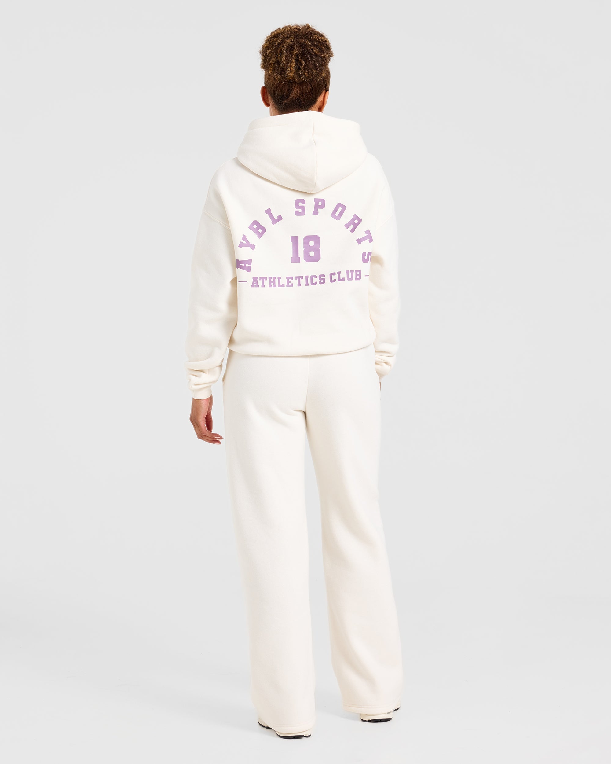 AYBL Sports 18 Oversized Hoodie - Off Blanc