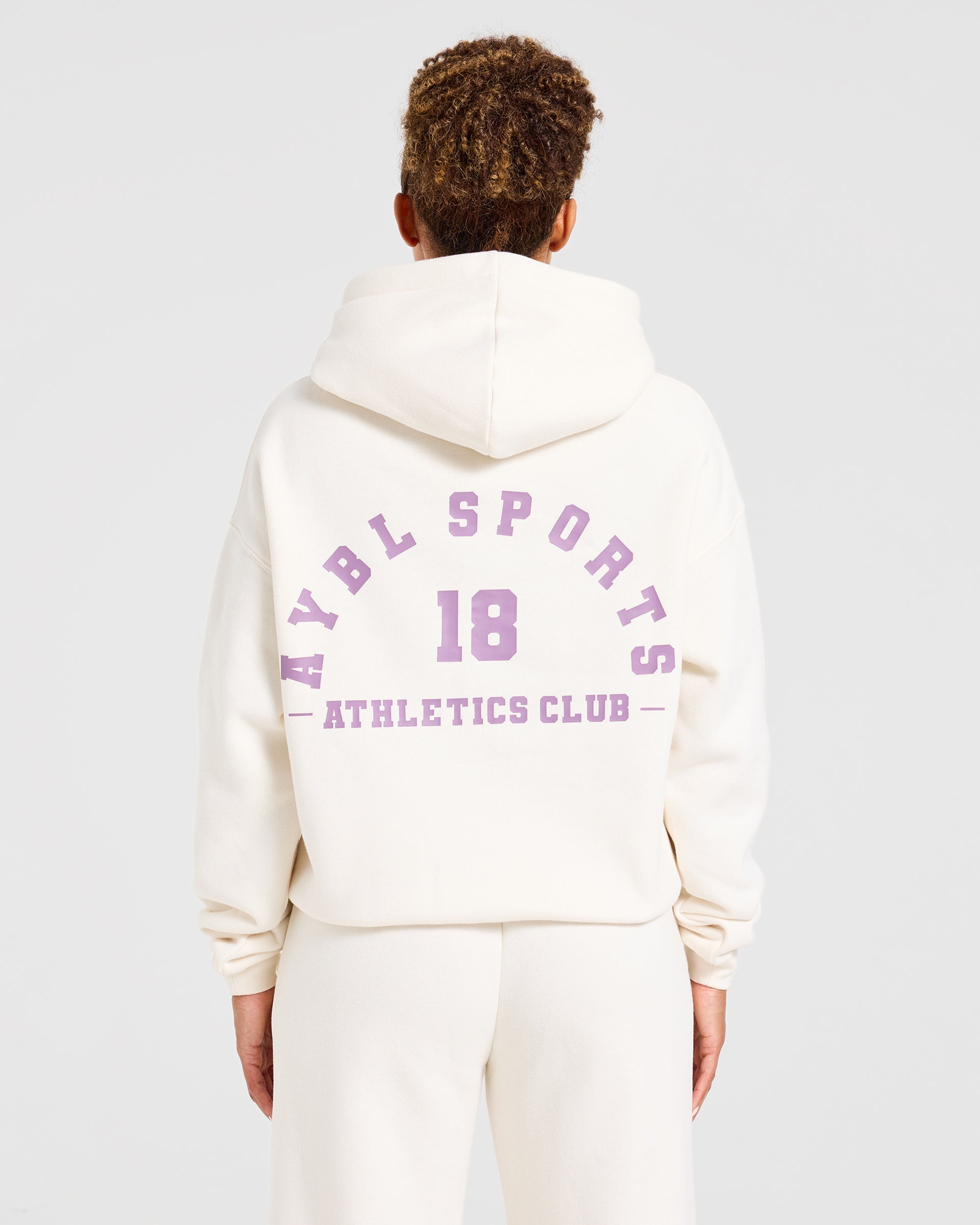 AYBL Sports 18 Oversized Hoodie - Off Blanc