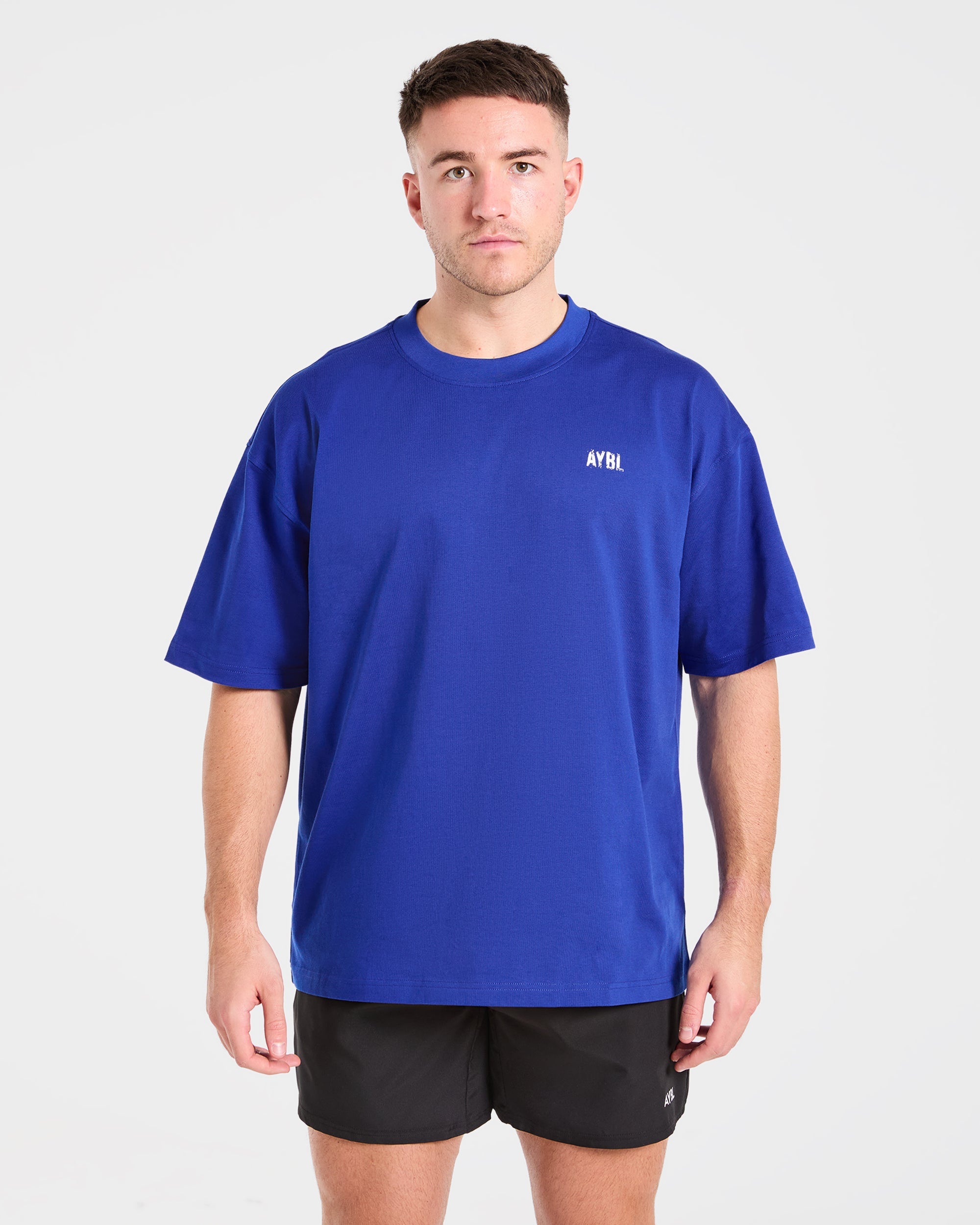 Gym Chalk Oversized T Shirt - Cobalt Bleu