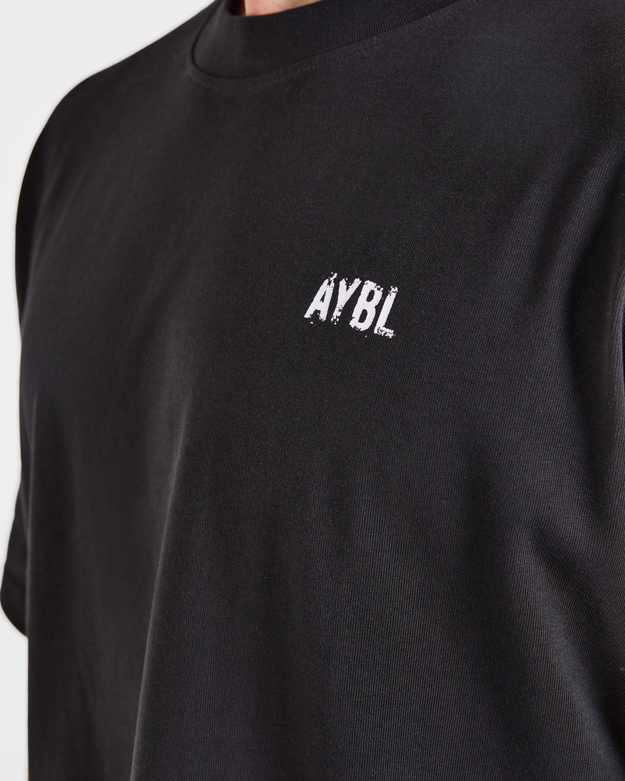 Gym Chalk Oversized T Shirt - Noir