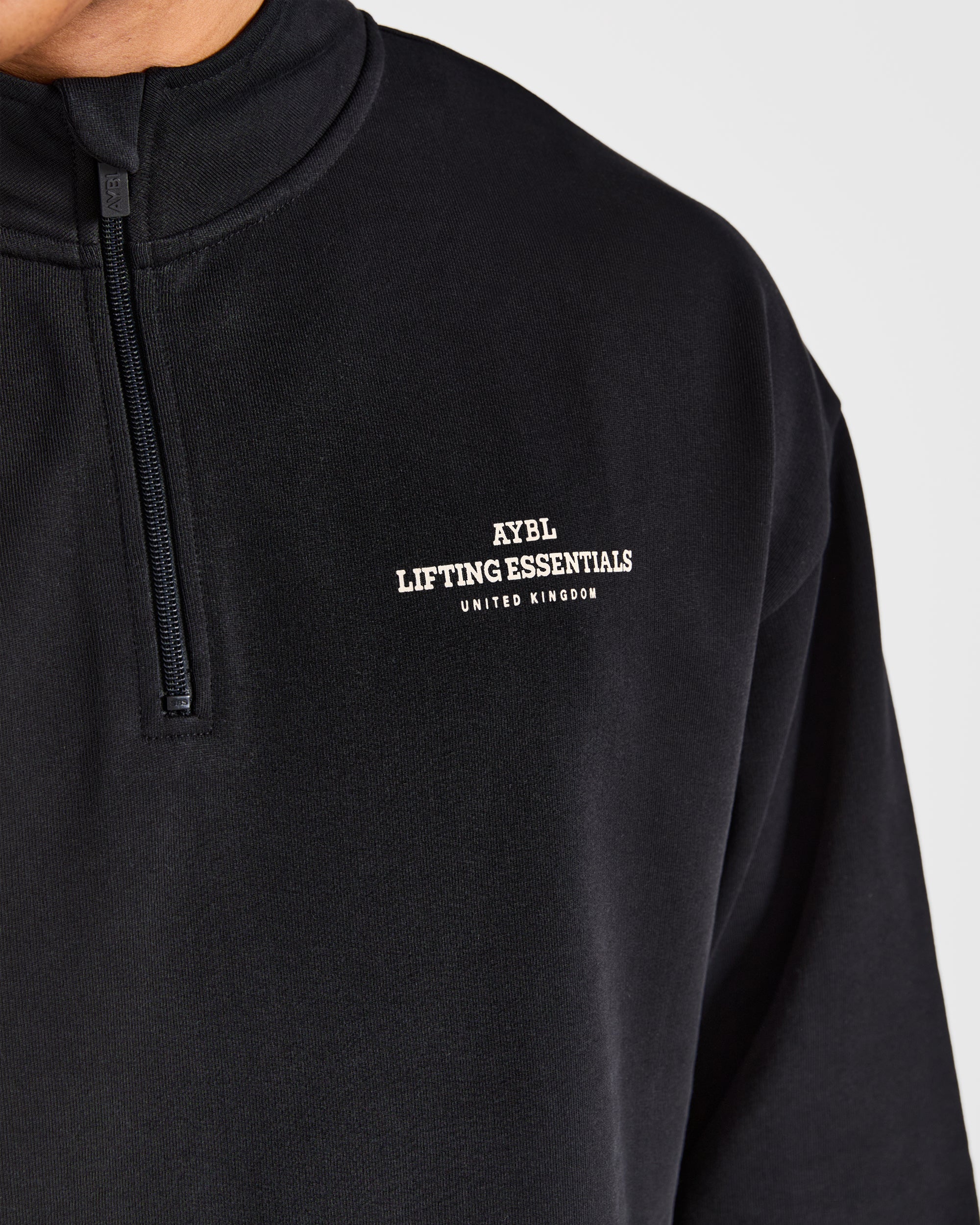 Apex Lifting Essentials 1/4 Zip Pullover - Noir/Crème