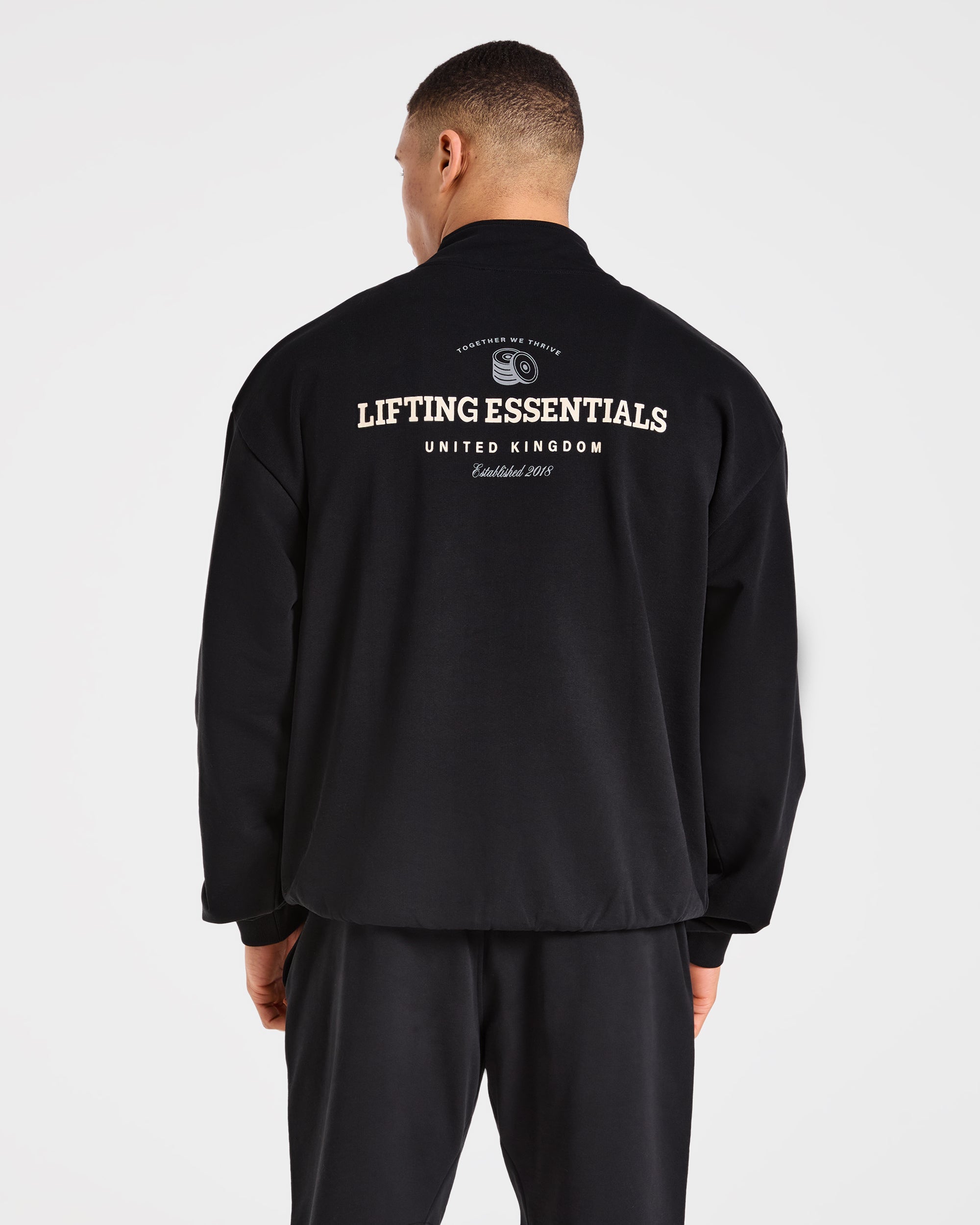 Apex Lifting Essentials 1/4 Zip Pullover - Noir/Crème