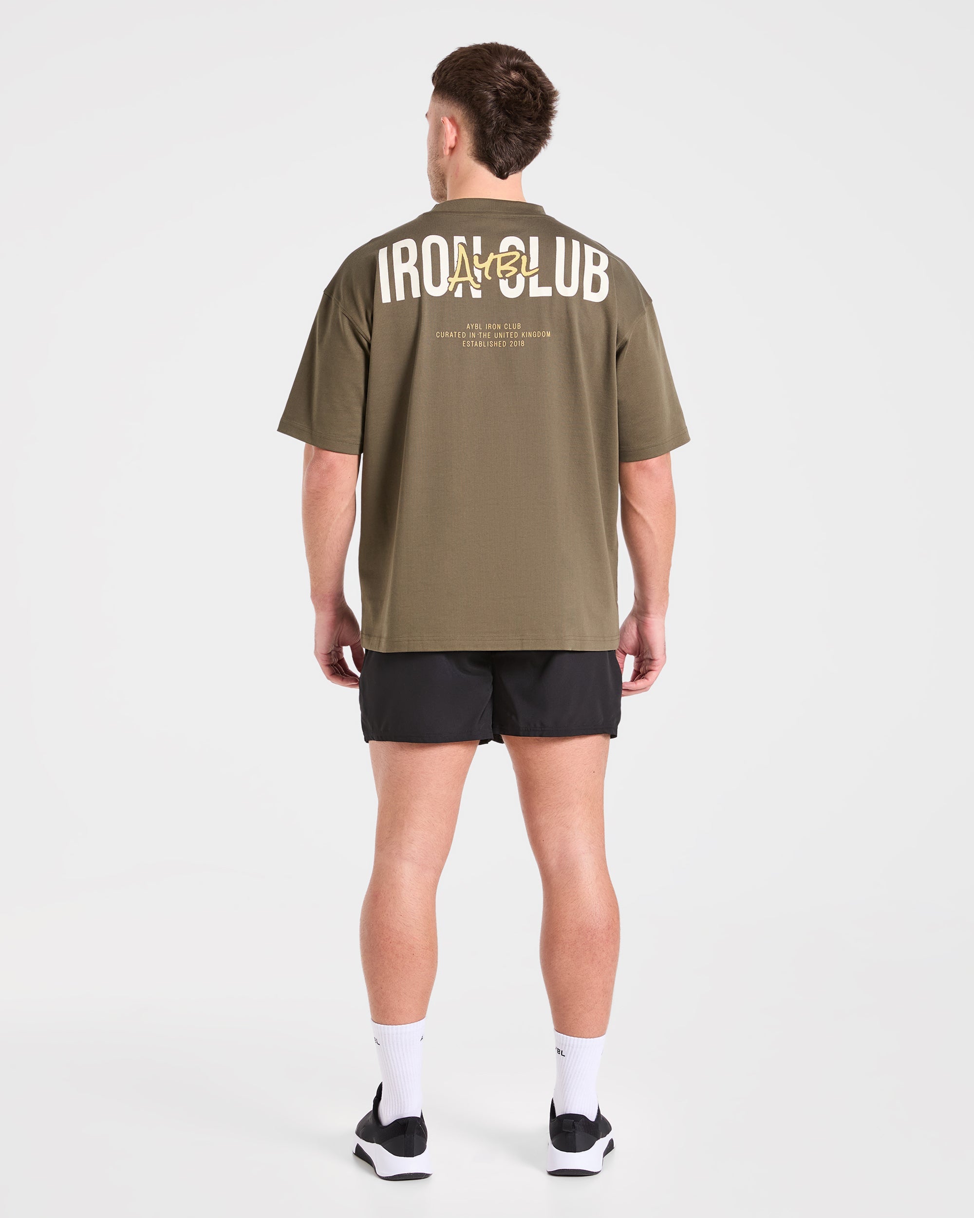 AYBL Iron Club Oversized T Shirt - Olive Vert