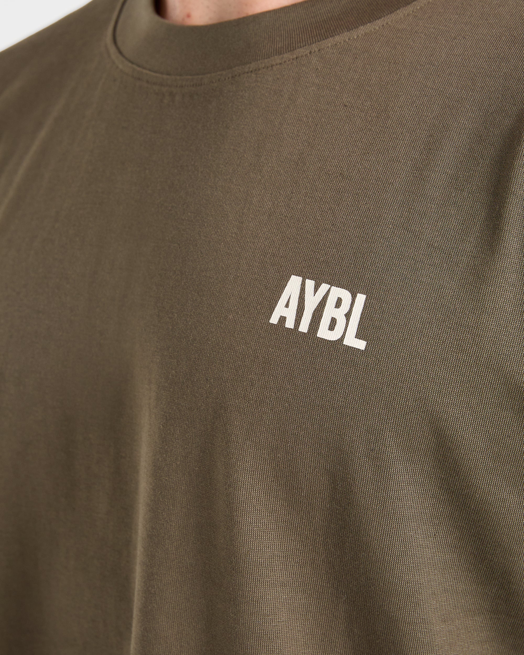 AYBL Iron Club Oversized T Shirt - Olive Vert