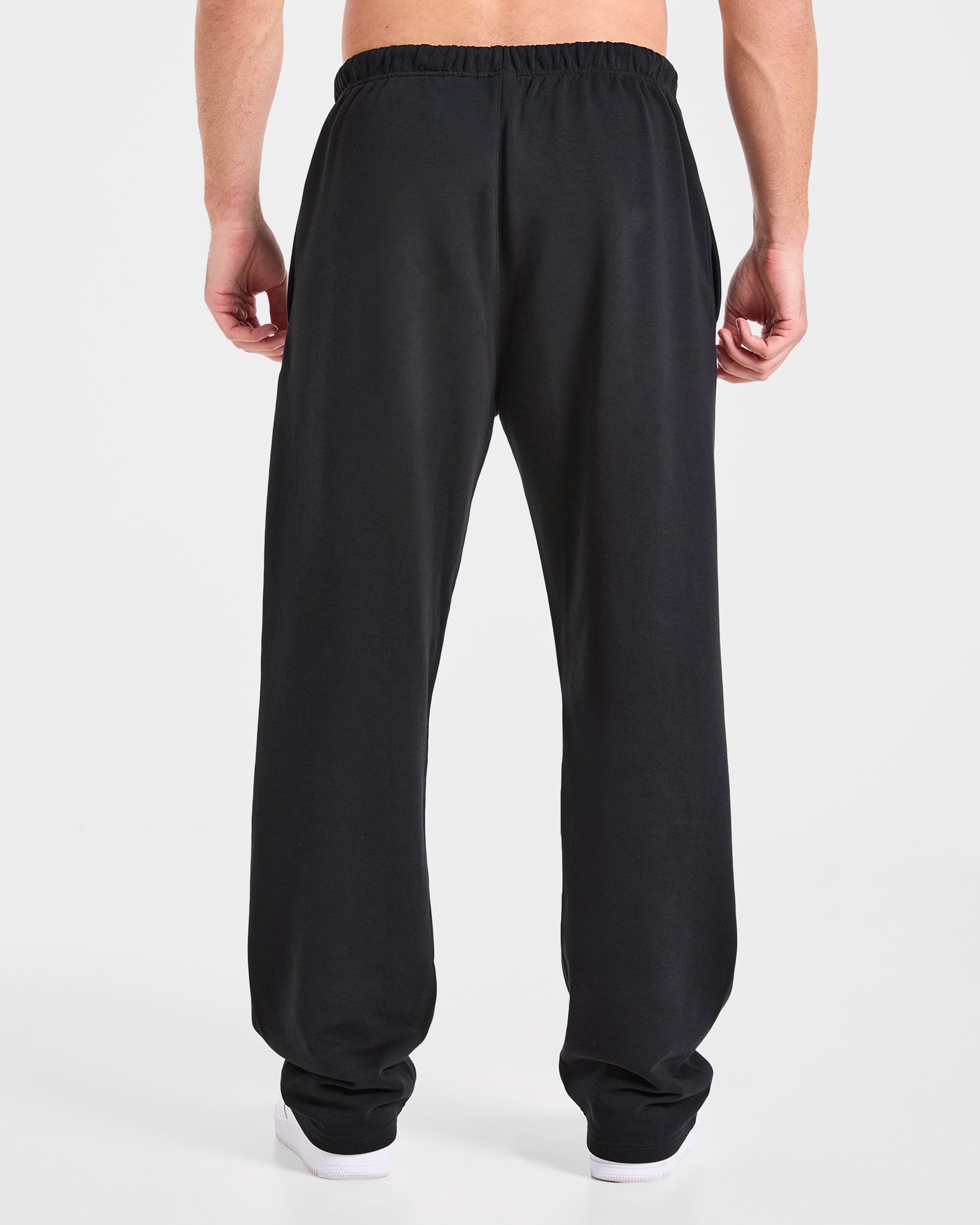 Strength Division Oversized Straight Leg Joggers - Noir/Bleu
