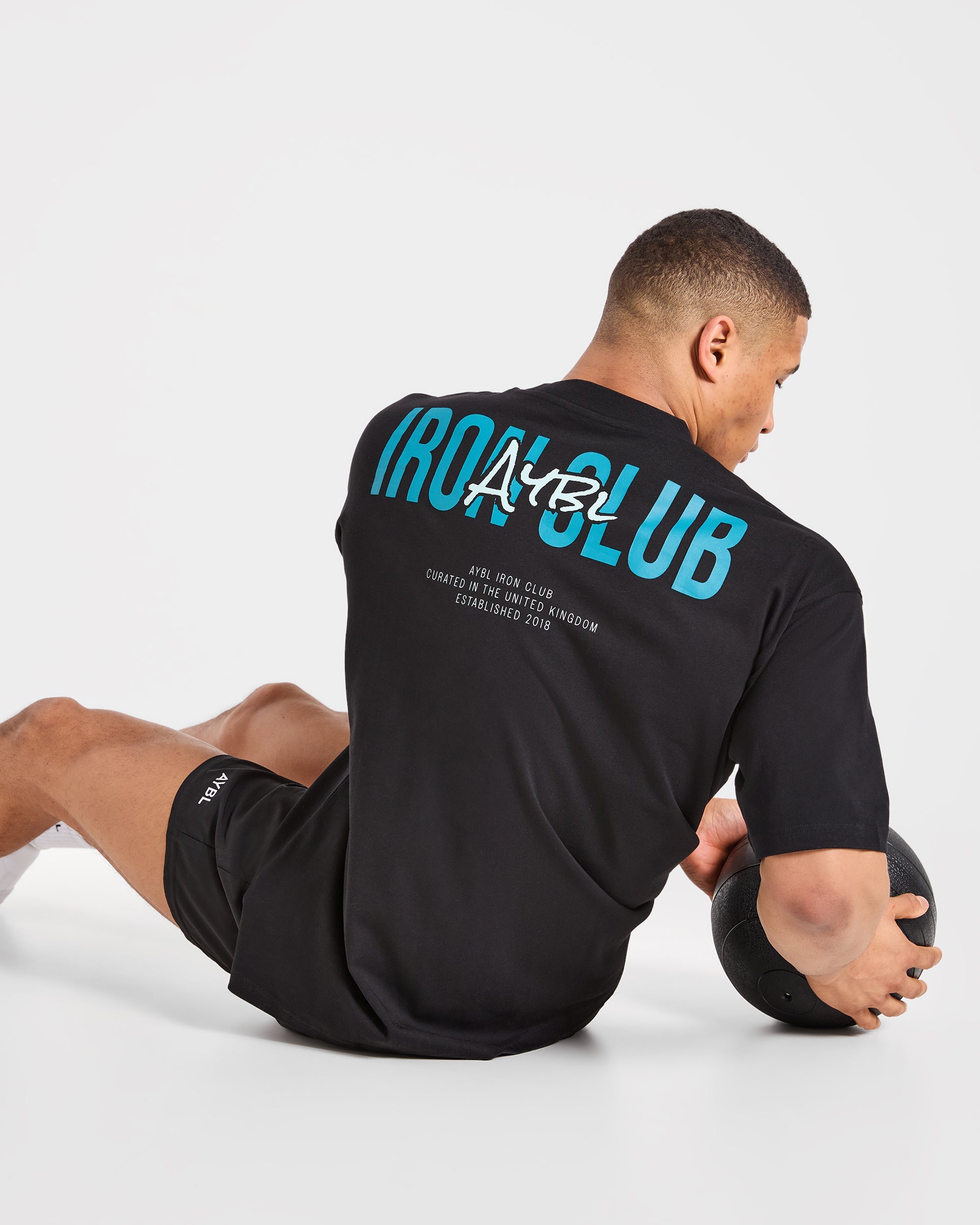 AYBL Iron Club Oversized T Shirt - Noir