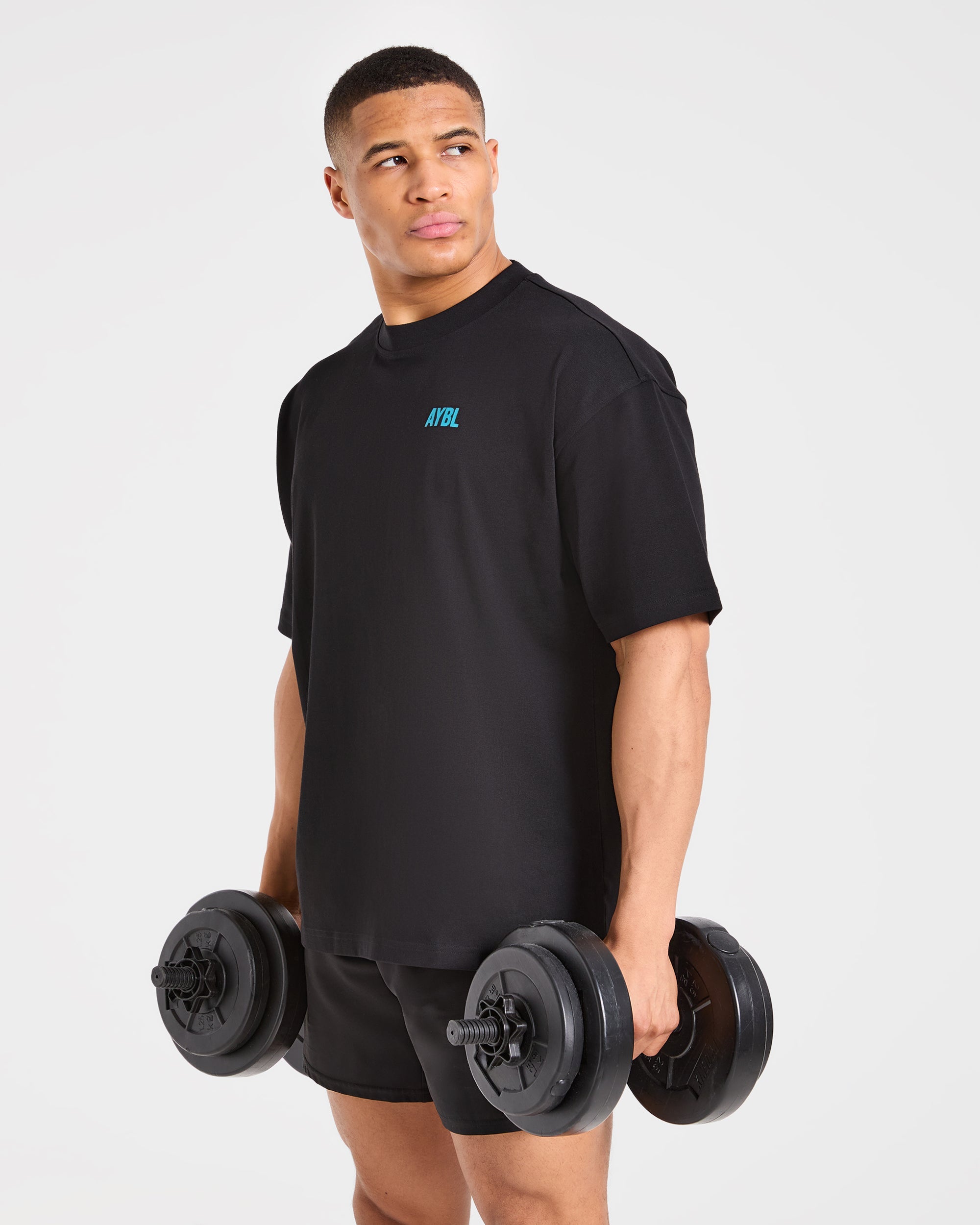 AYBL Iron Club Oversized T Shirt - Noir