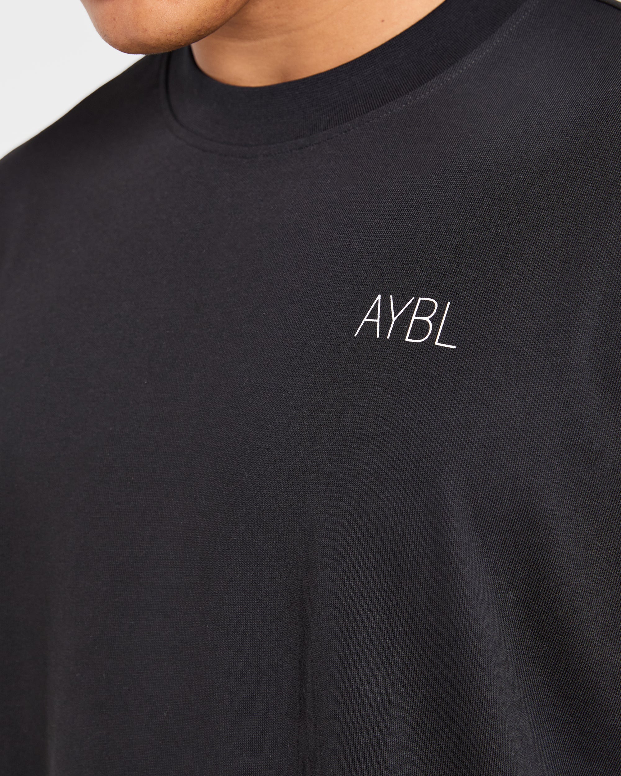 Training Dept. Illustration Oversized T Shirt - Noir