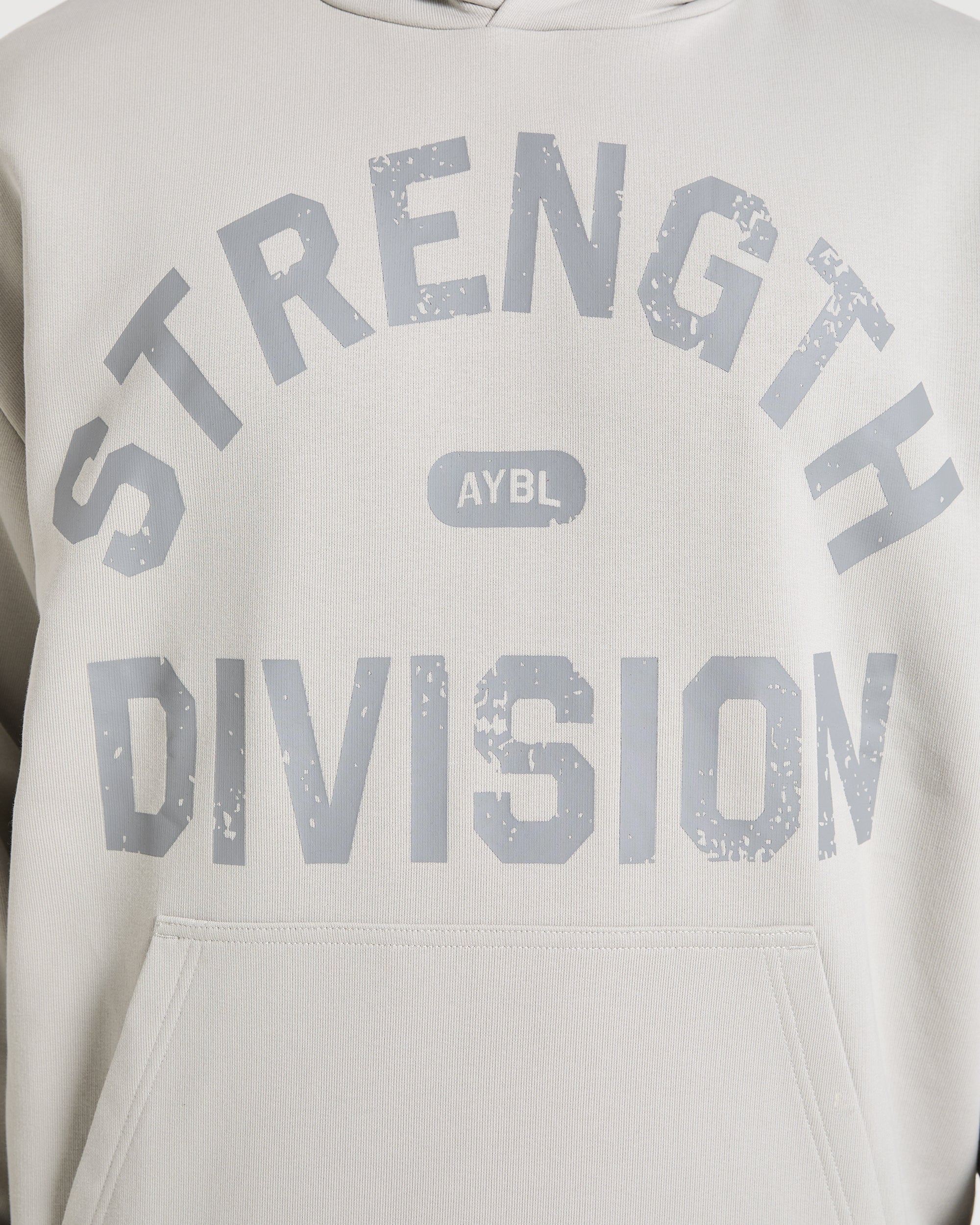 Strength Division Oversized Hoodie - Iced Gris