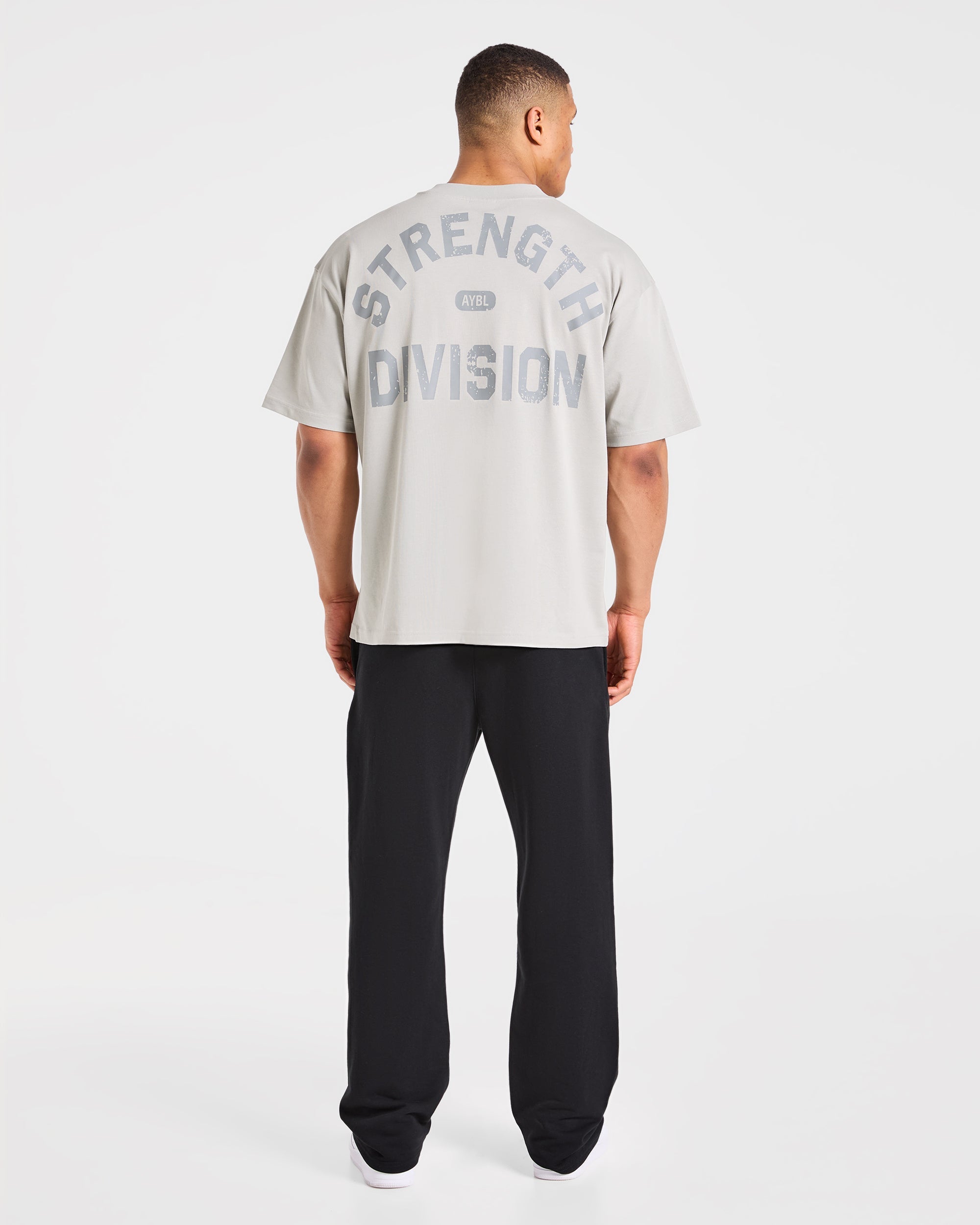 Strength Division Oversized T Shirt - Iced Gris