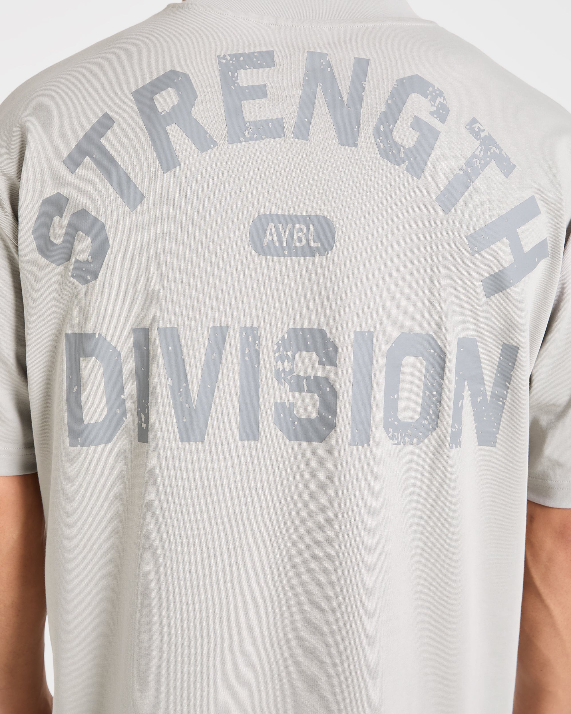 Strength Division Oversized T Shirt - Iced Gris
