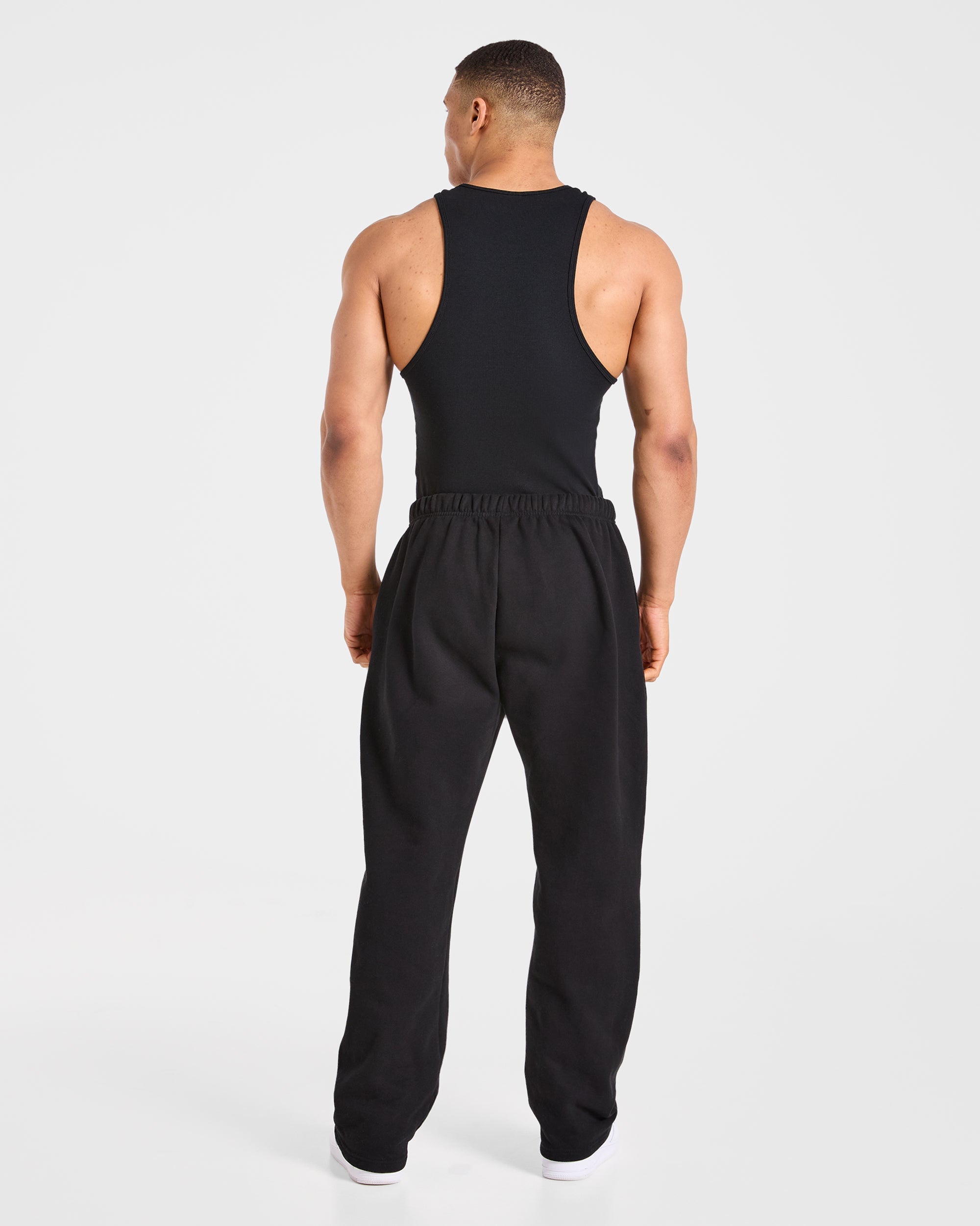Muscle Ribbed Tank - Noir