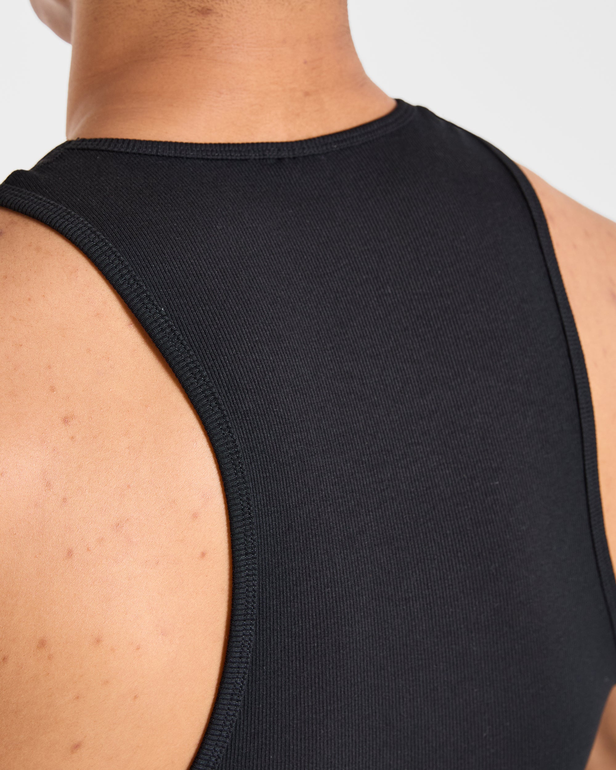 Muscle Ribbed Tank - Noir