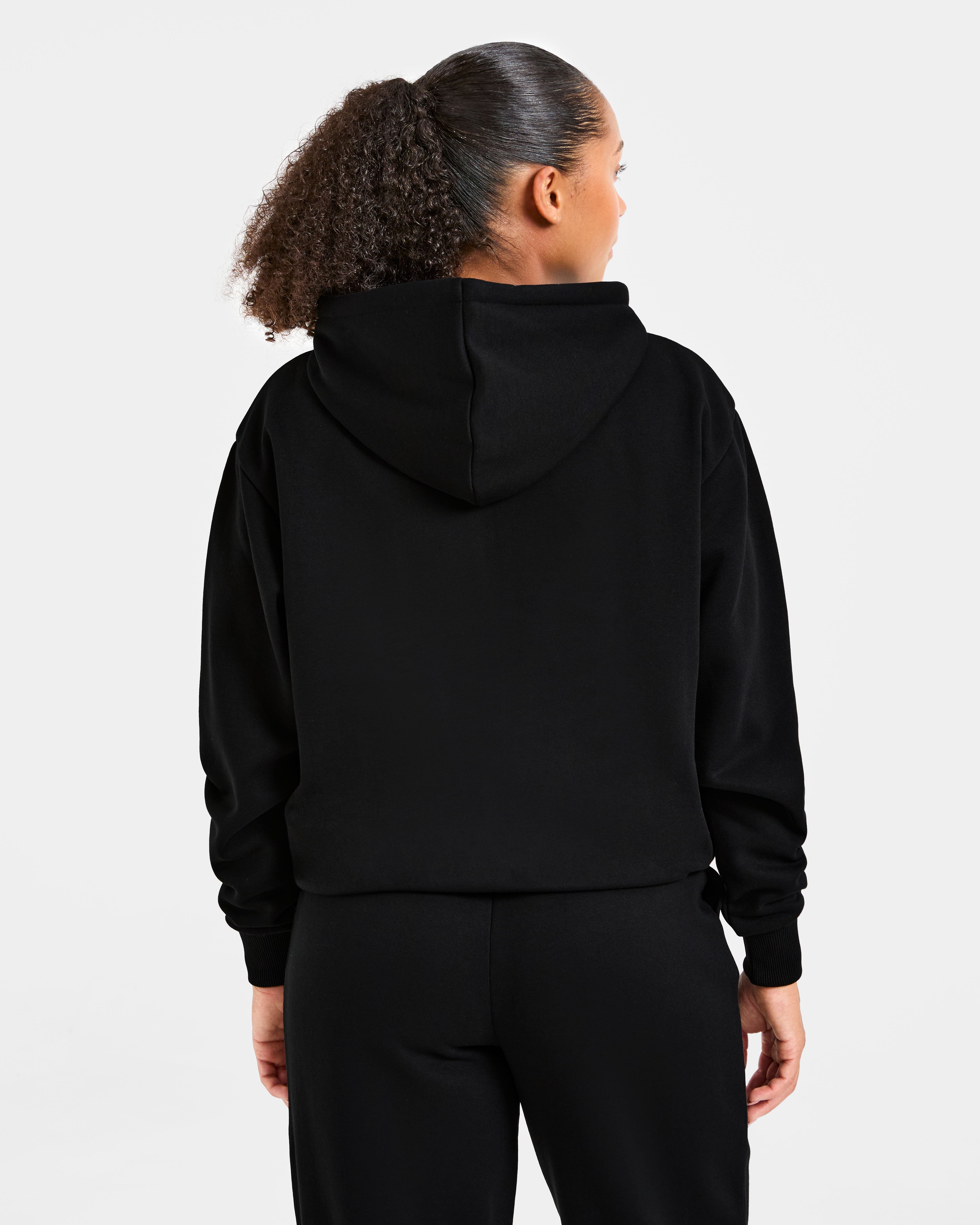 Lifestyle Oversized Zip Up Hoodie - Noir
