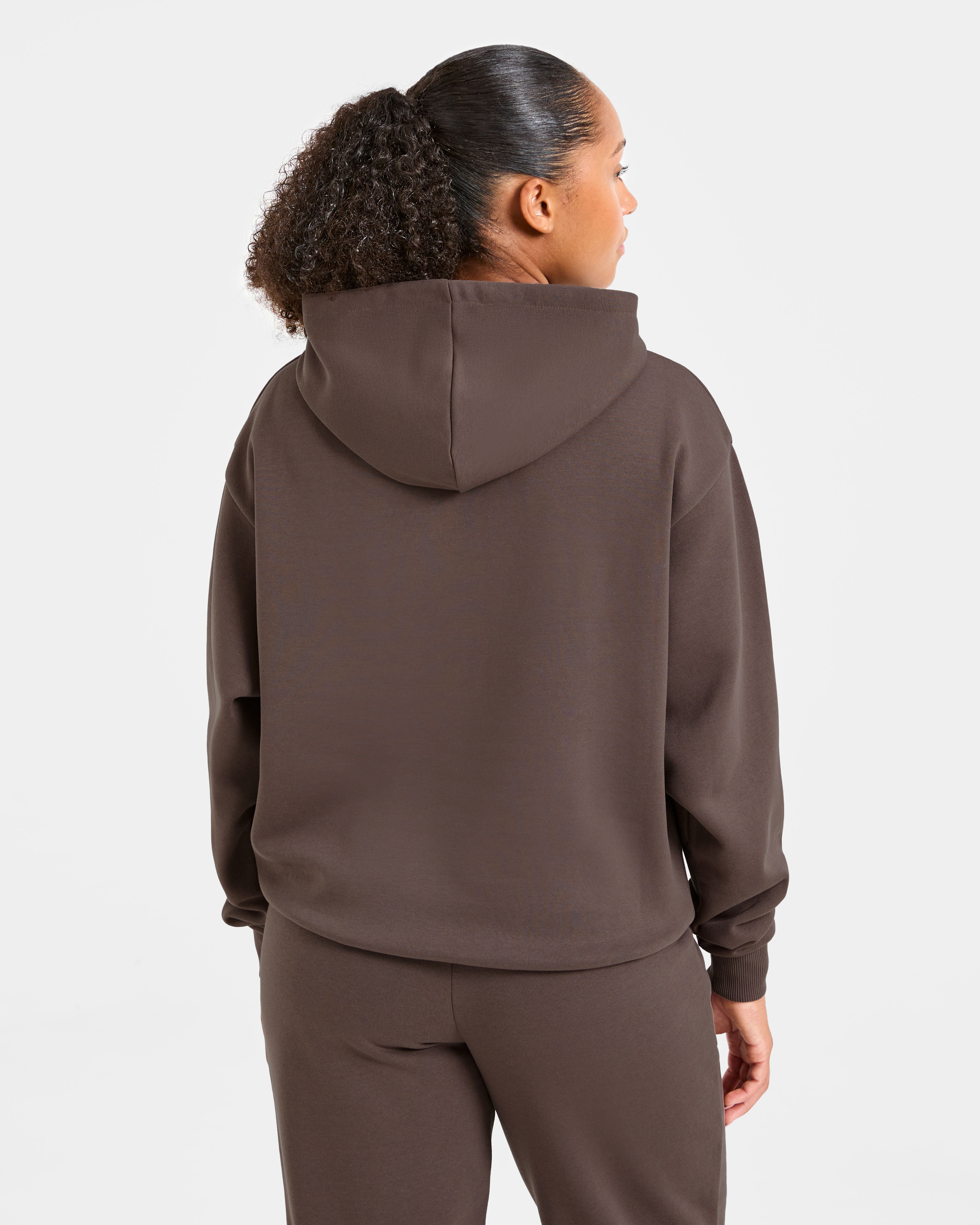 Lifestyle Oversized Hoodie - Umber Marron