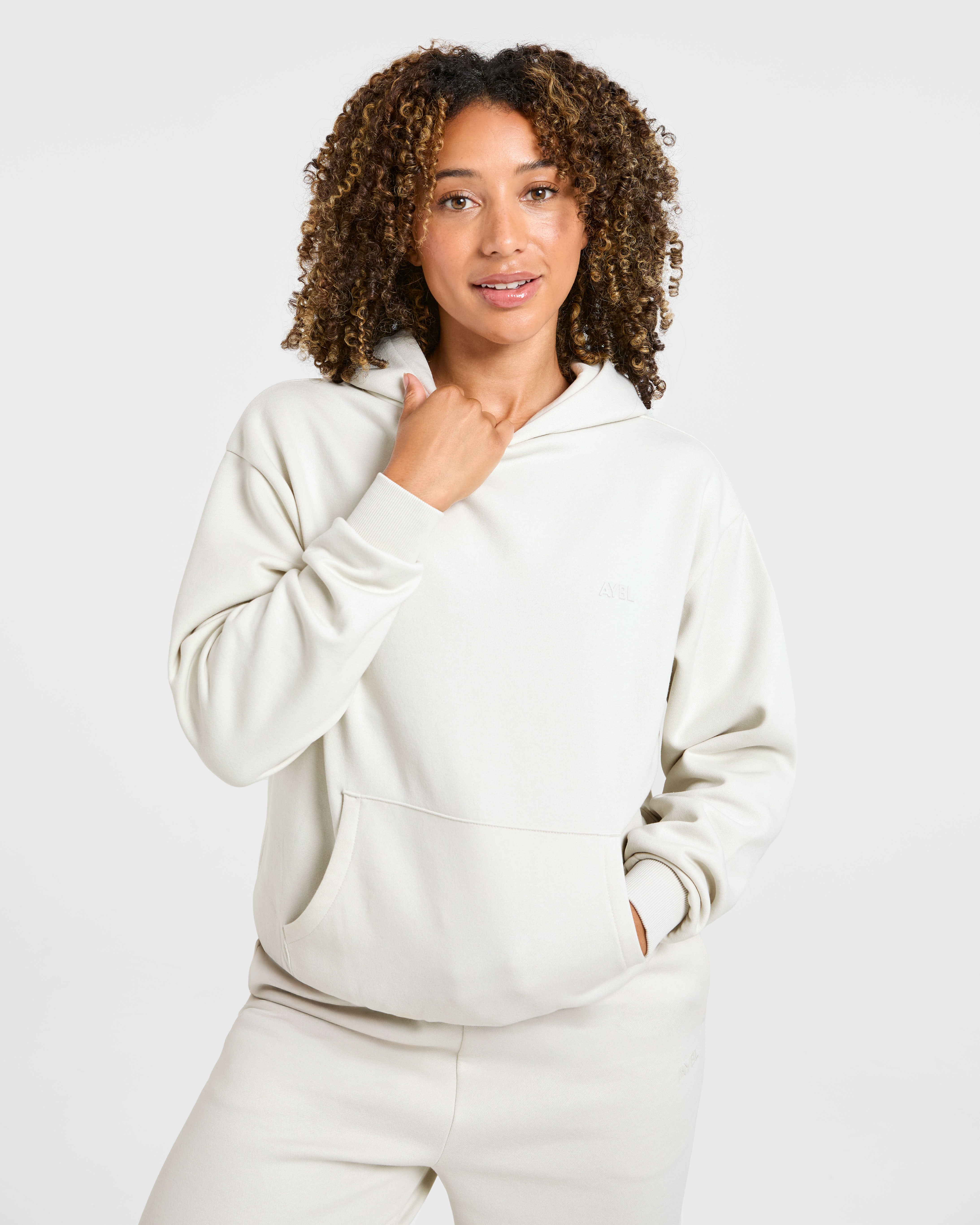 Lifestyle Oversized Hoodie - Off Blanc