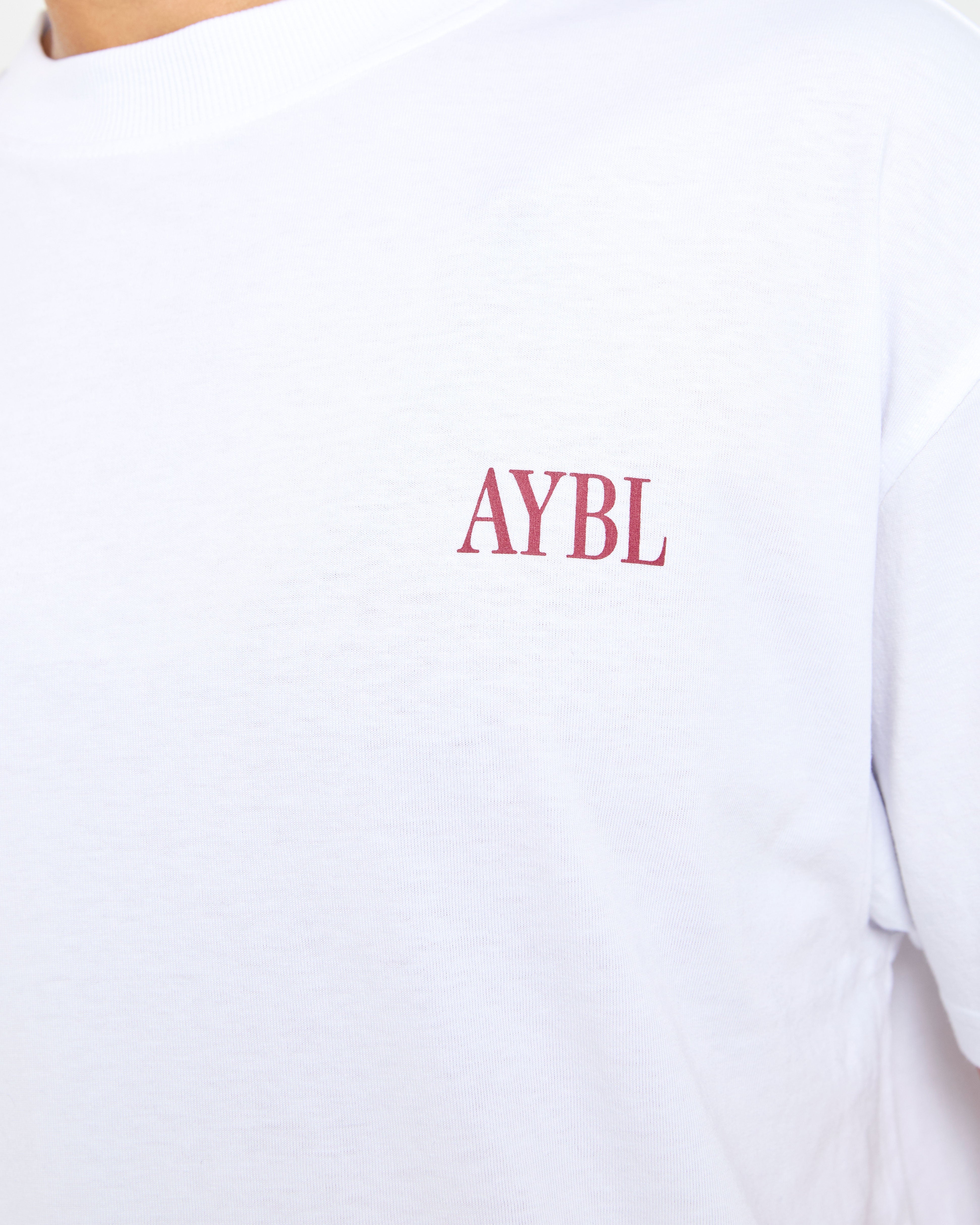 AYBL Strength Studio Oversized T Shirt - Blanc