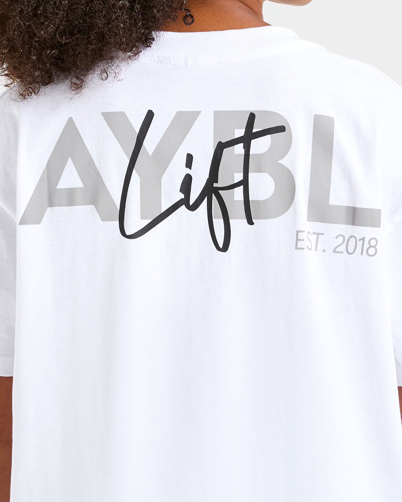 Lift Graphic Oversized T Shirt - Blanc