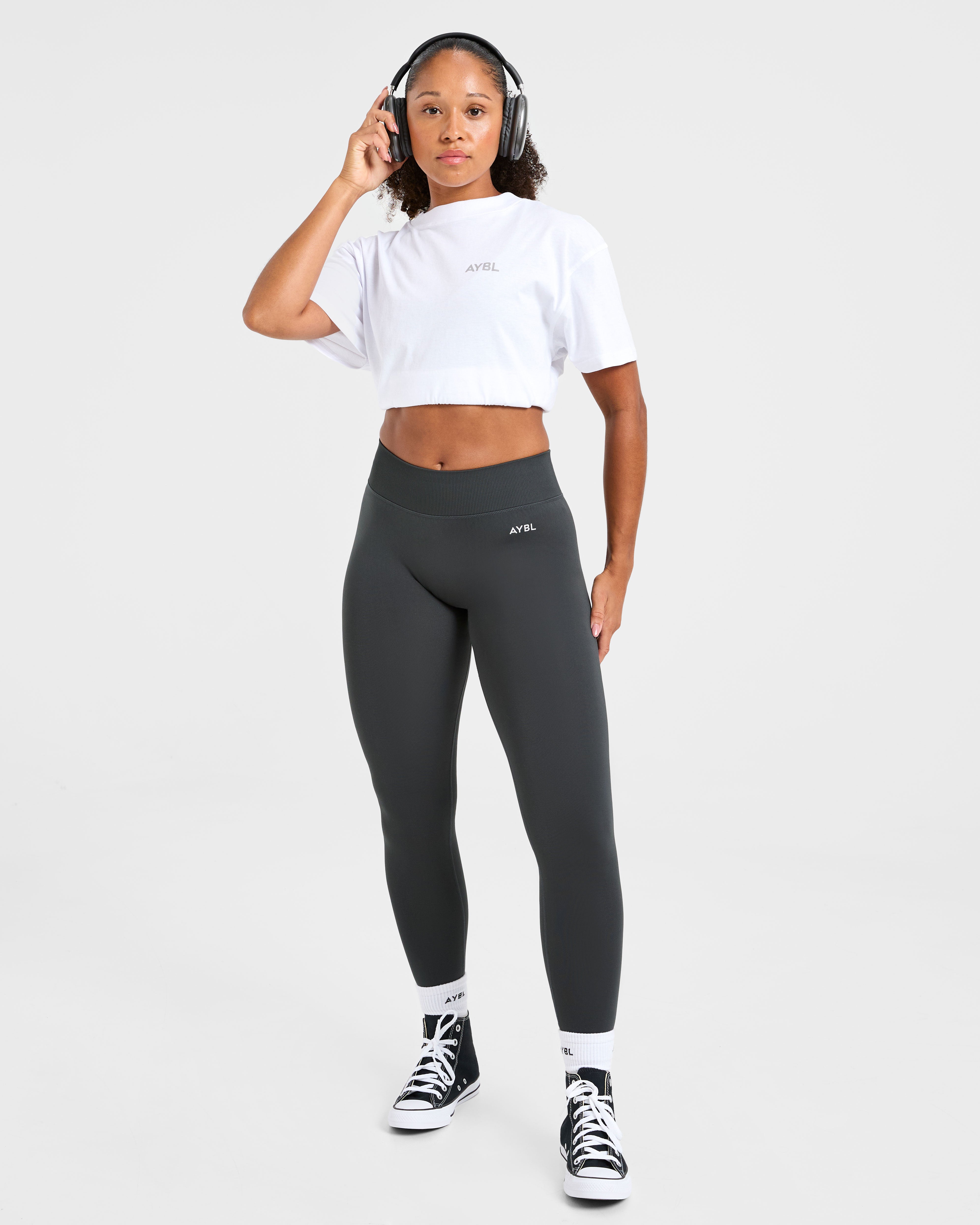 Lift Graphic Oversized T Shirt - Blanc