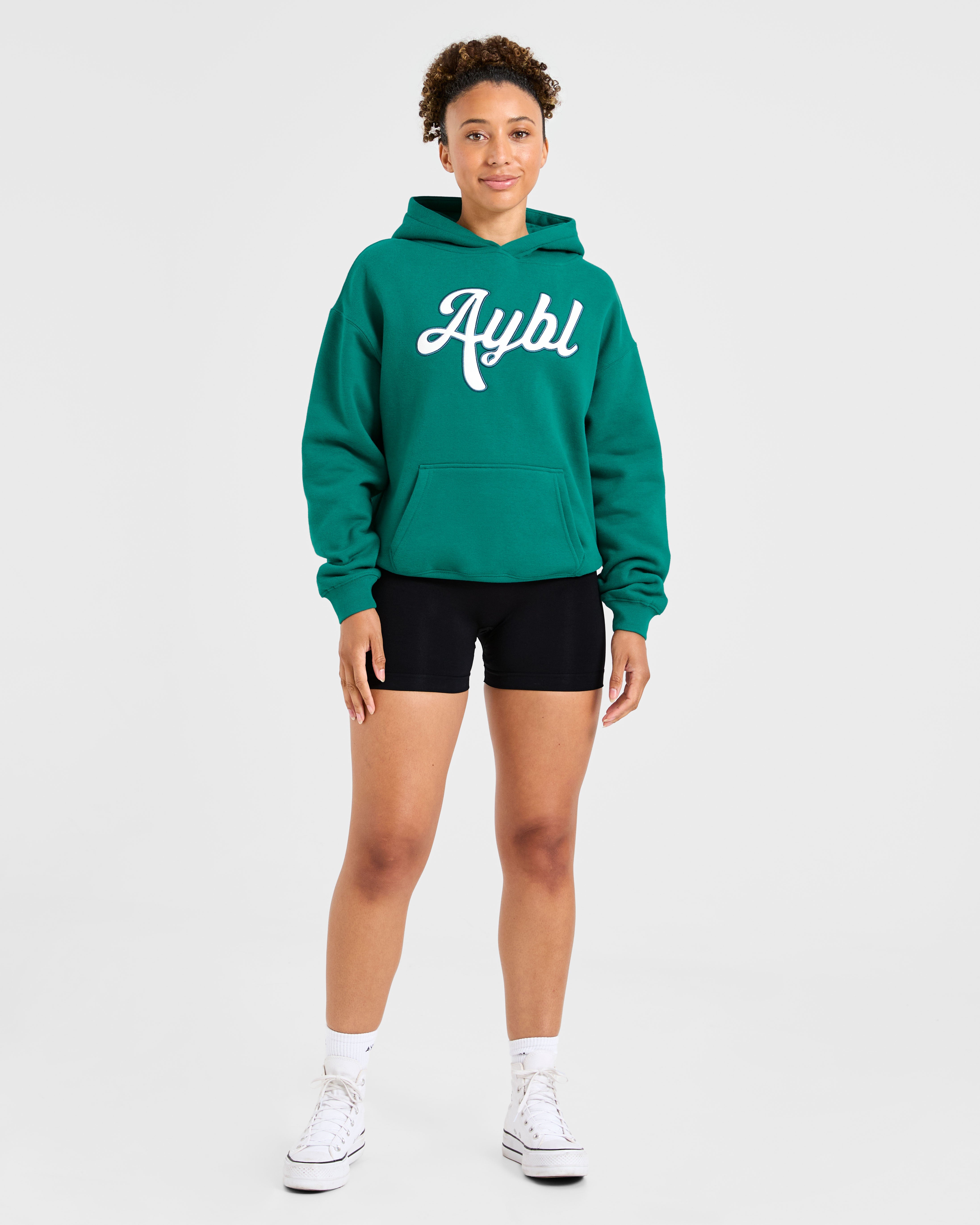 Script Embroidered Oversized Hoodie - Sports Vert
