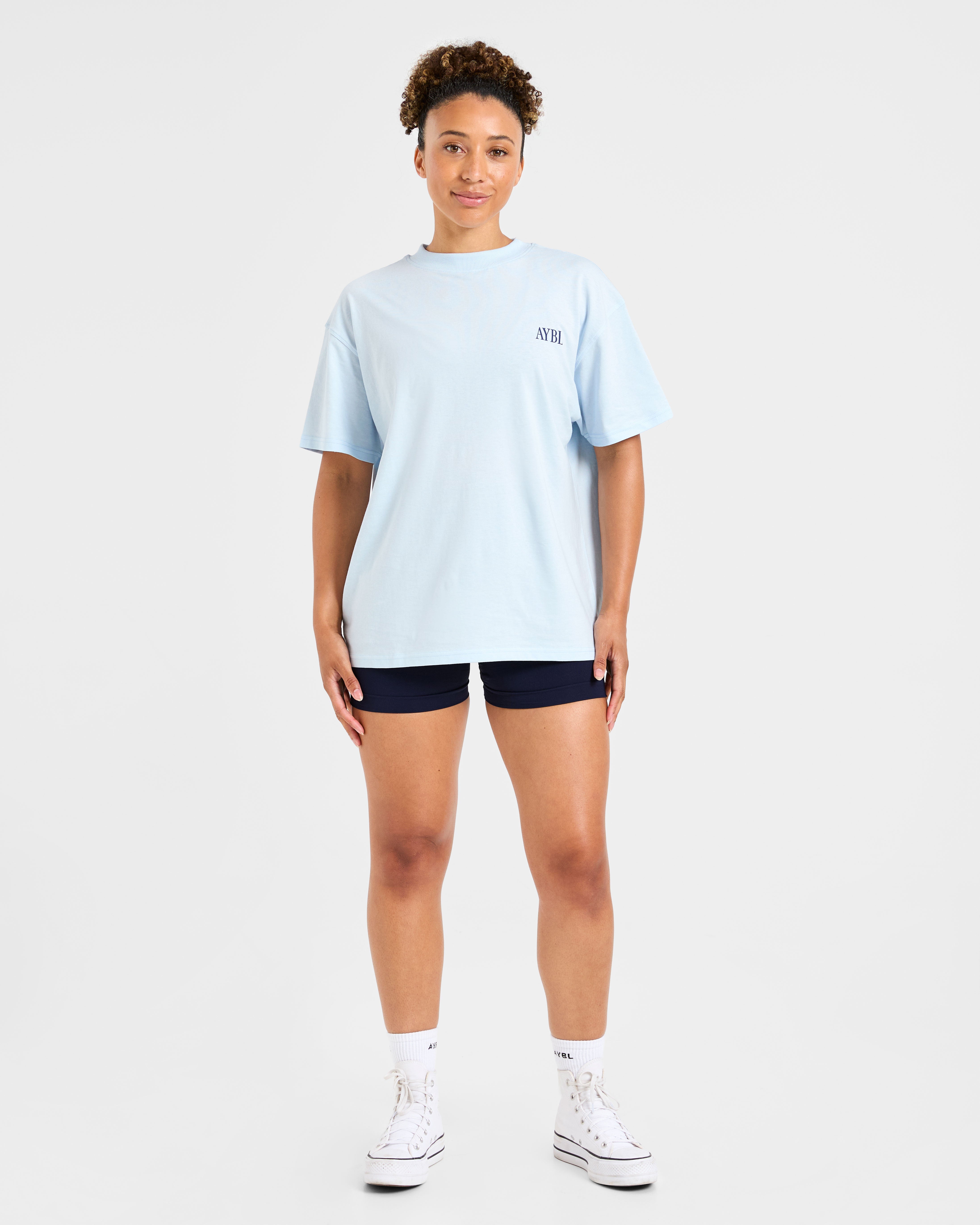 AYBL Strength Studio Oversized T Shirt - Bleu