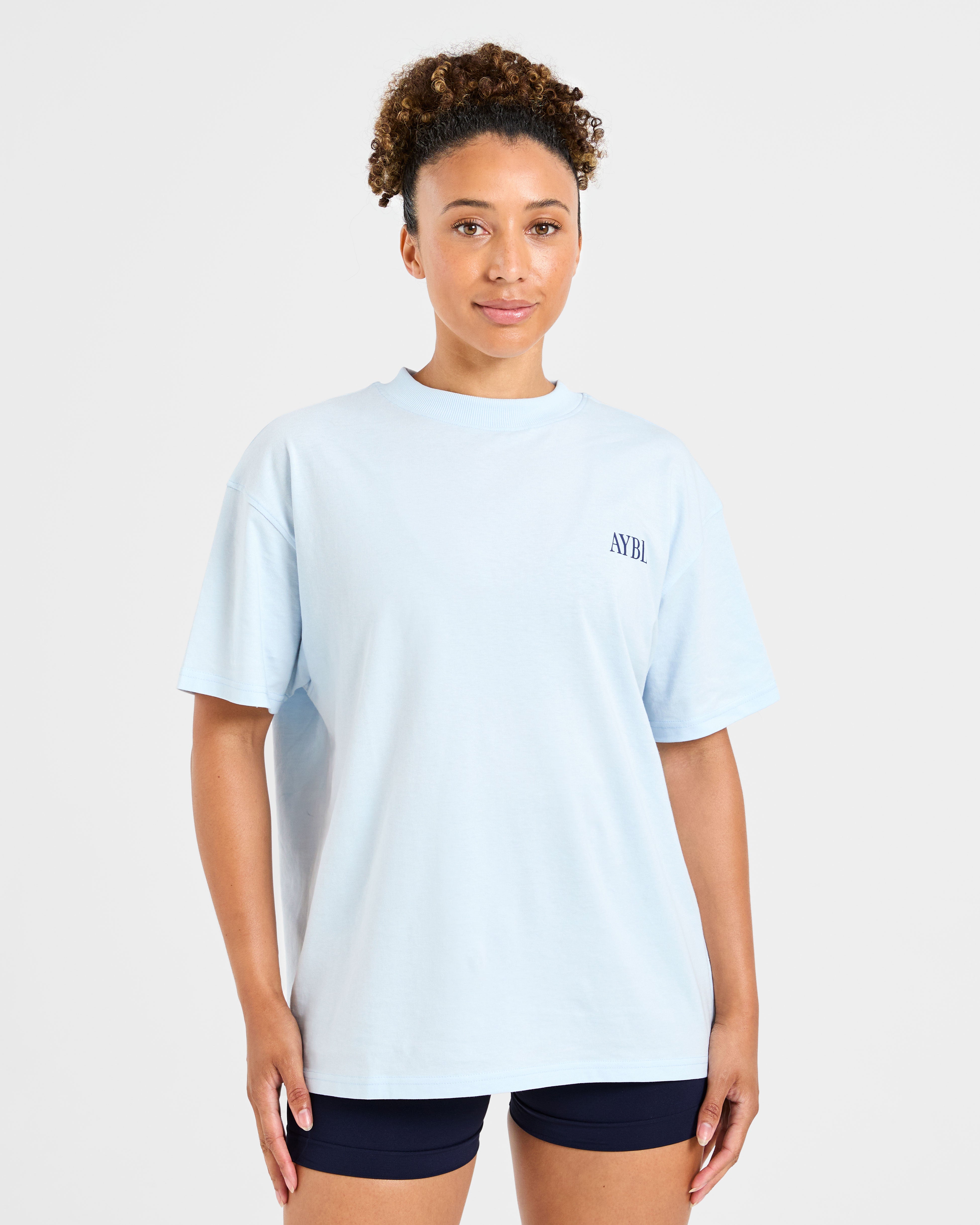AYBL Strength Studio Oversized T Shirt - Bleu