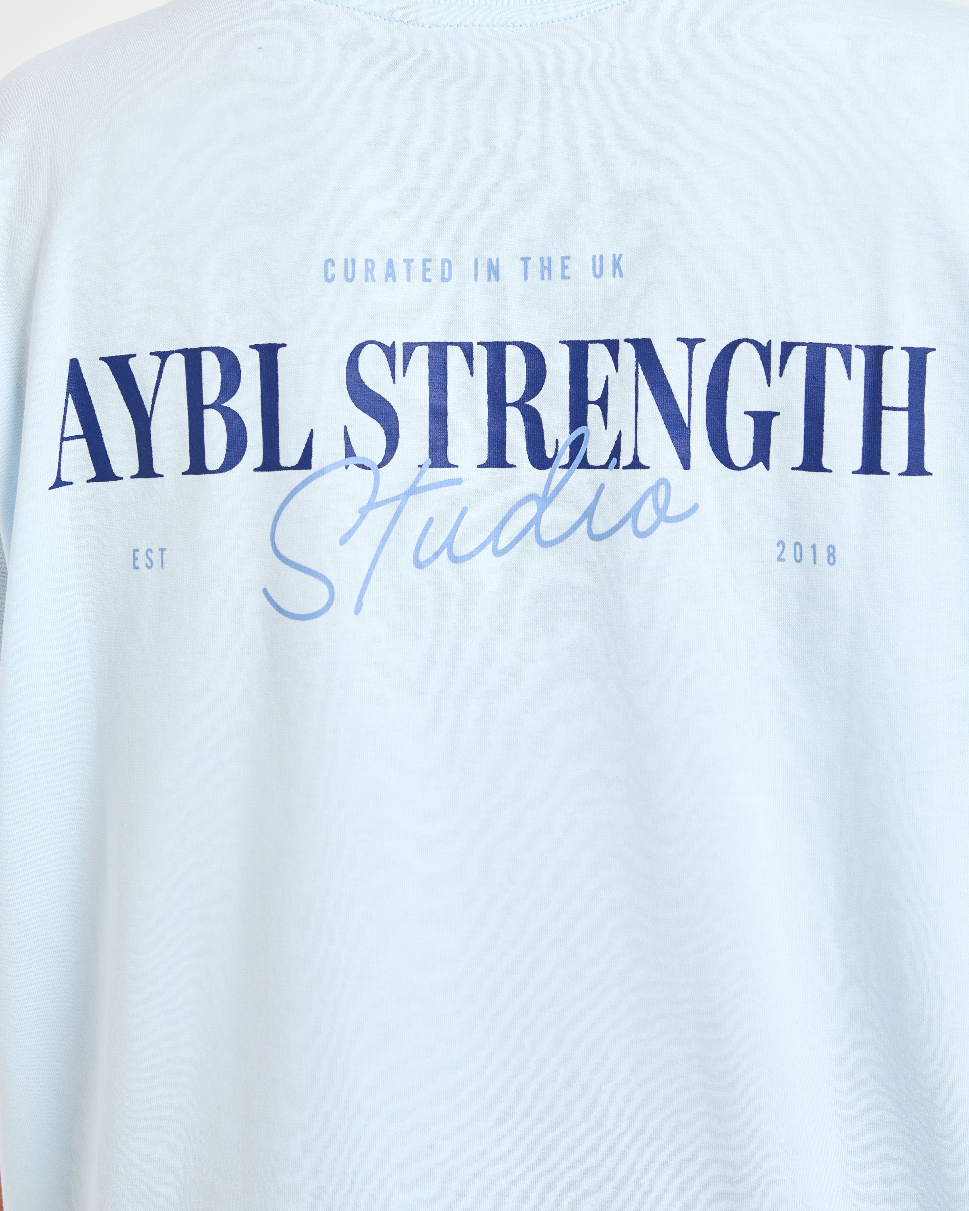 AYBL Strength Studio Oversized T Shirt - Bleu