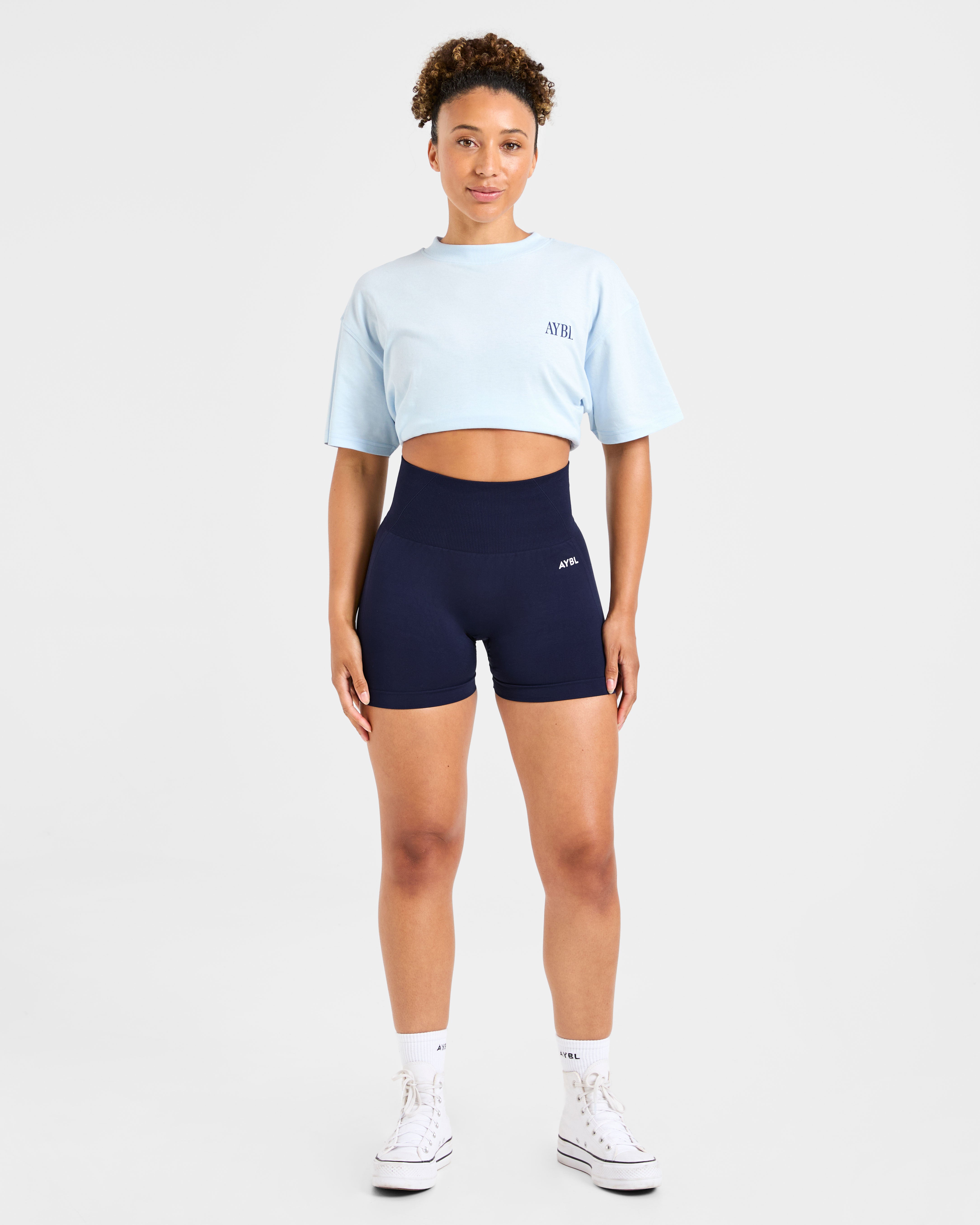 AYBL Strength Studio Oversized T Shirt - Bleu