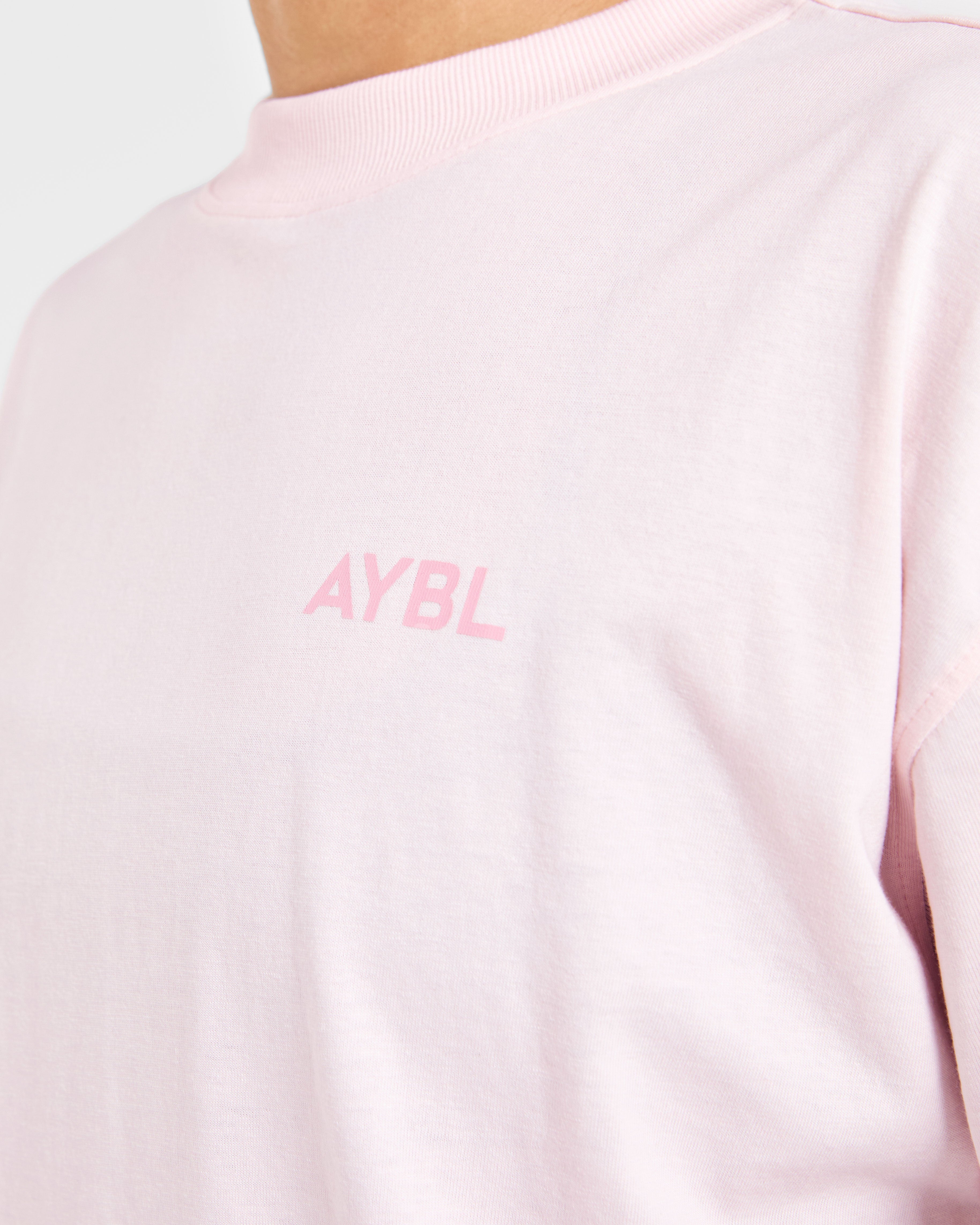 Lift Graphic Oversized T Shirt - Baby Rose