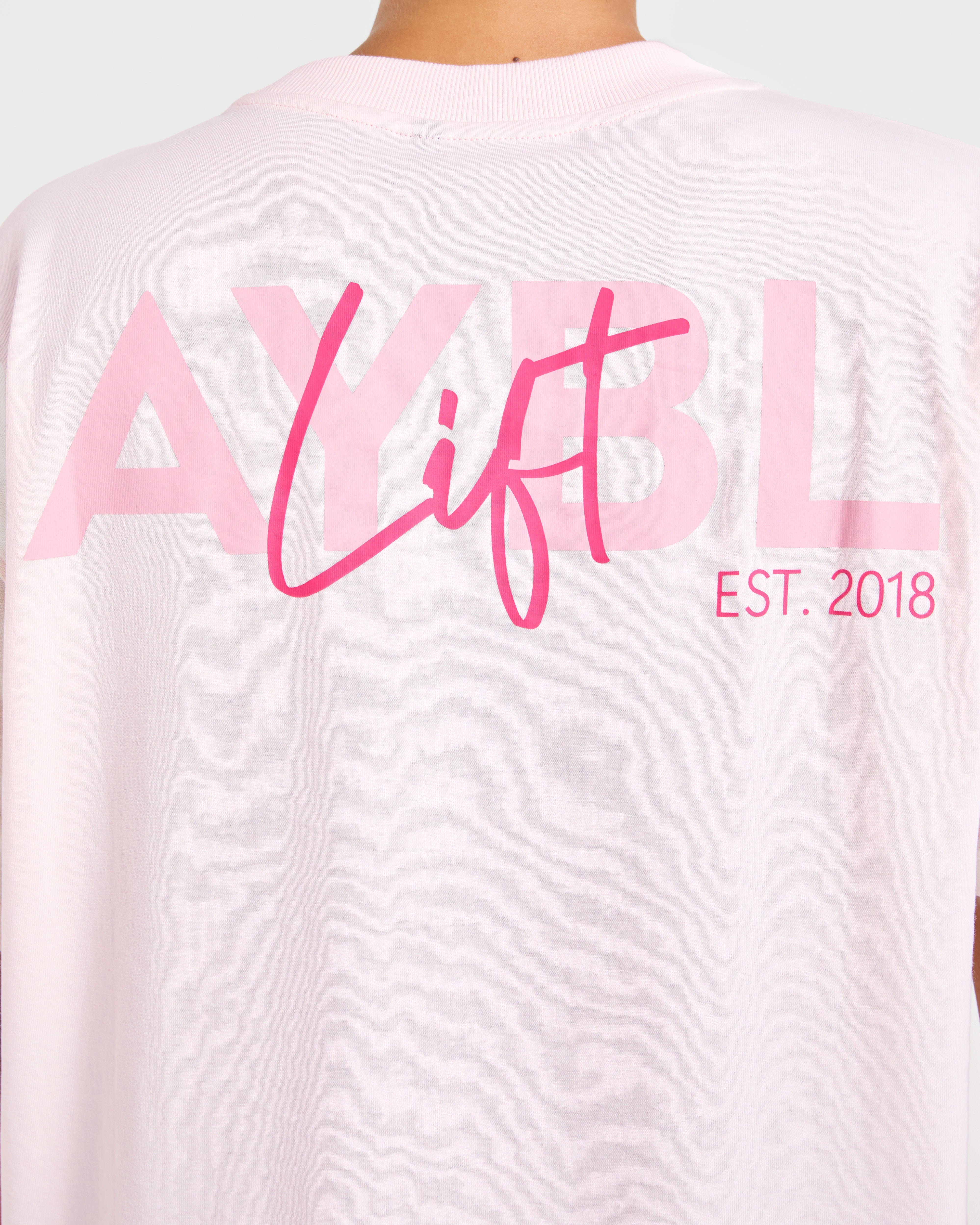 Lift Graphic Oversized T Shirt - Baby Rose