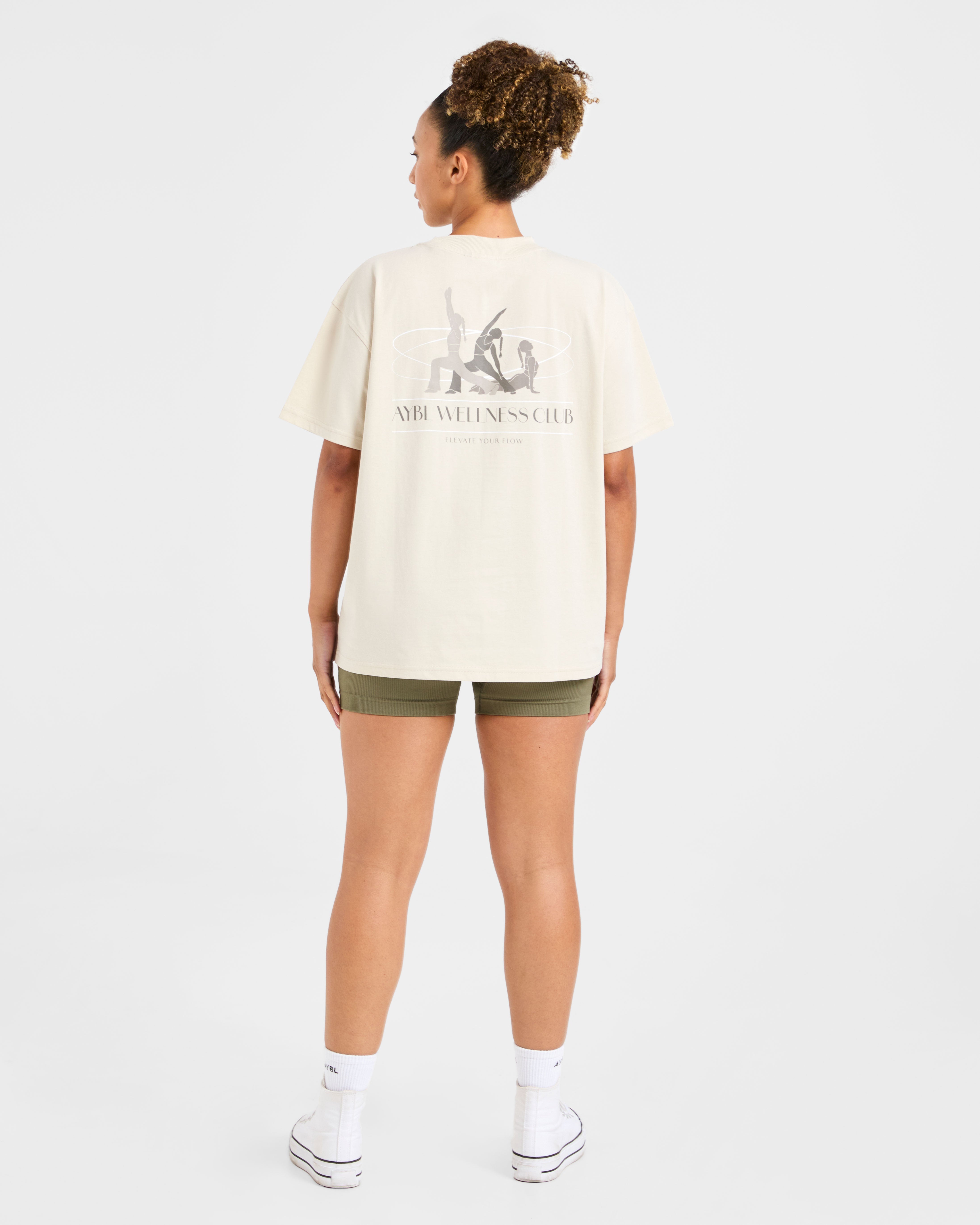 AYBL Wellness Oversized T Shirt - Beige