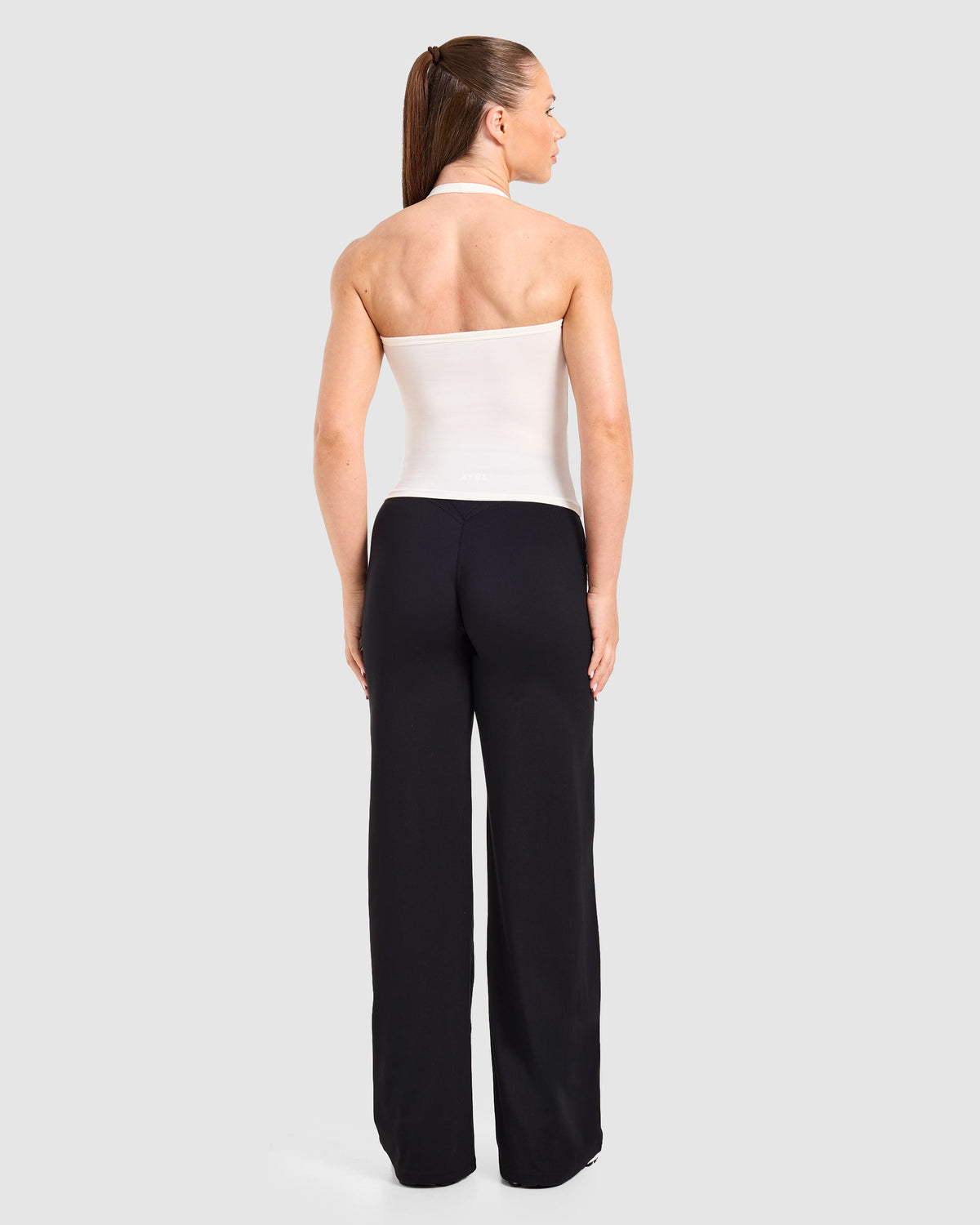 Ease Halterneck Top - Cream Blanc