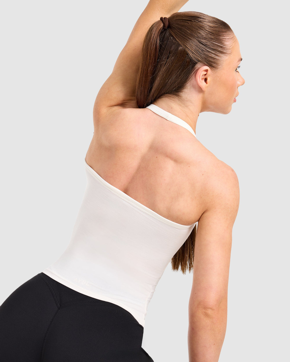 Ease Halterneck Top - Cream Blanc