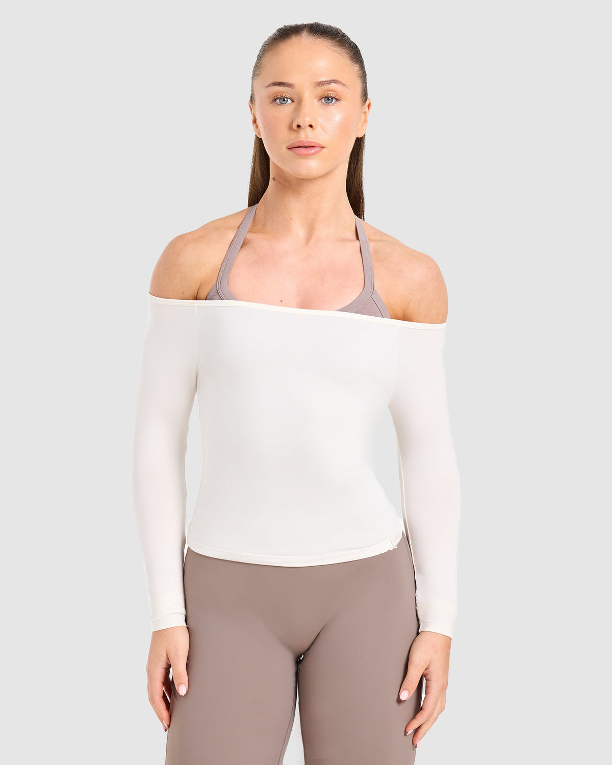 Ease Off The Shoulder Top - Cream Blanc