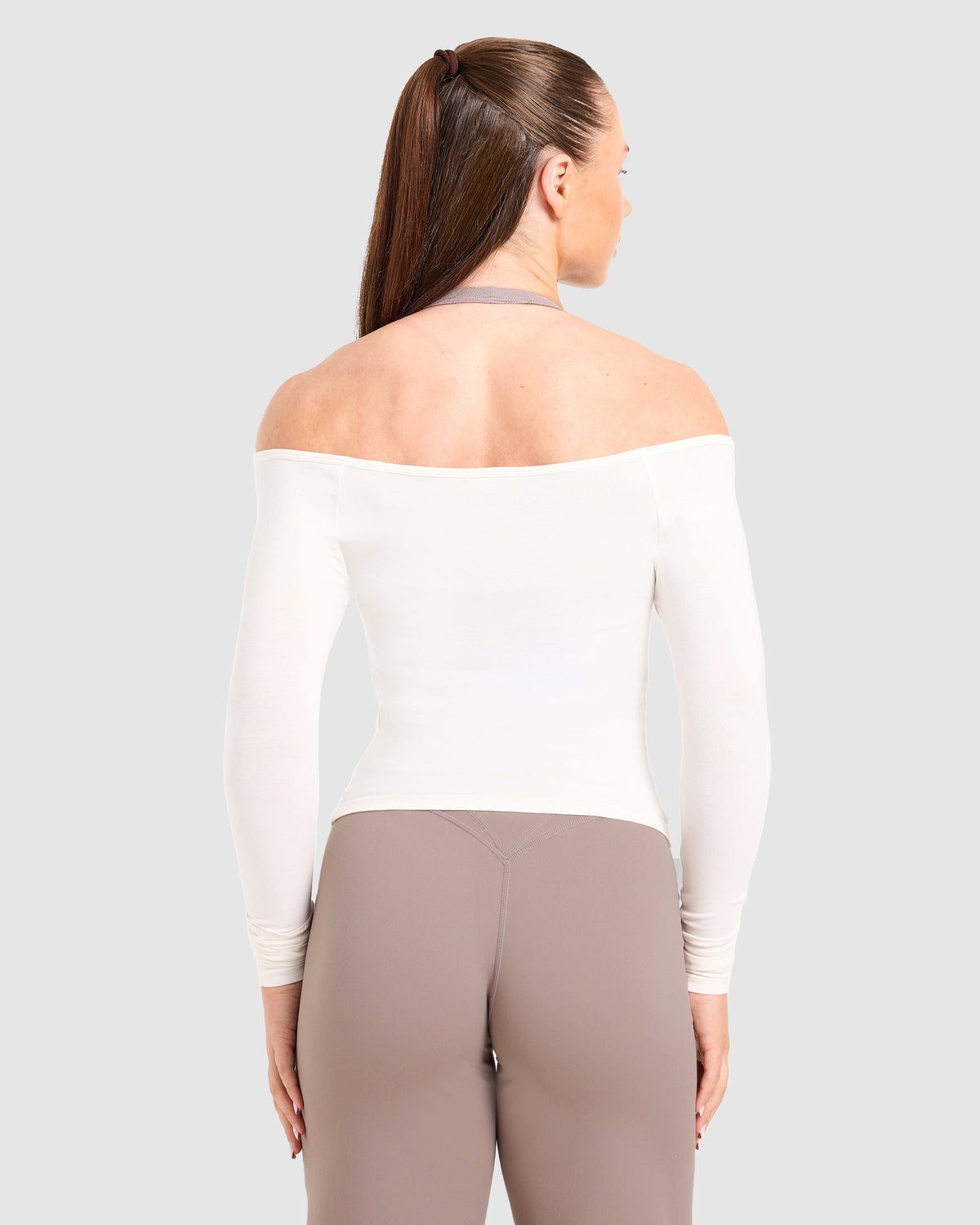Ease Off The Shoulder Top - Cream Blanc