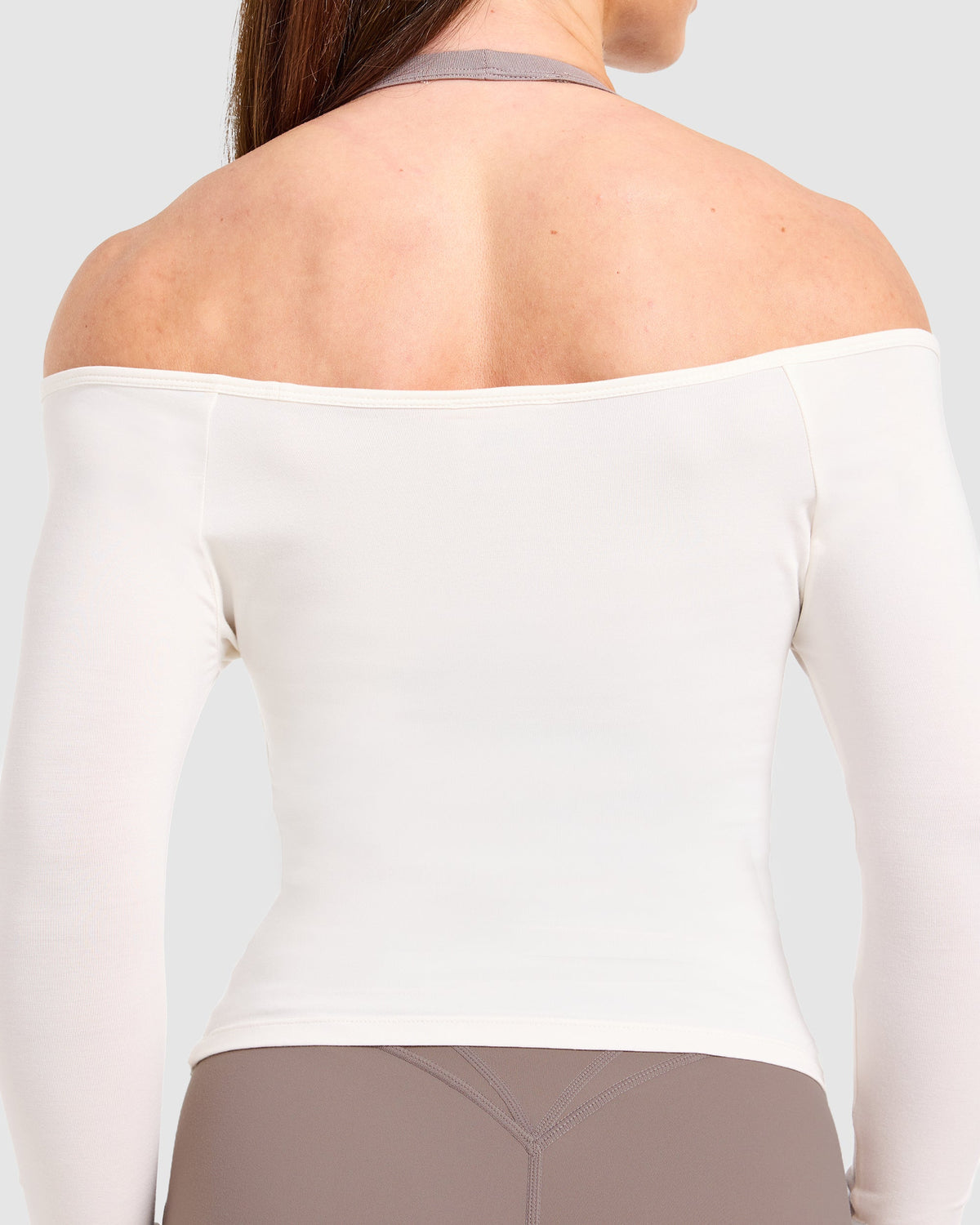 Ease Off The Shoulder Top - Cream Blanc