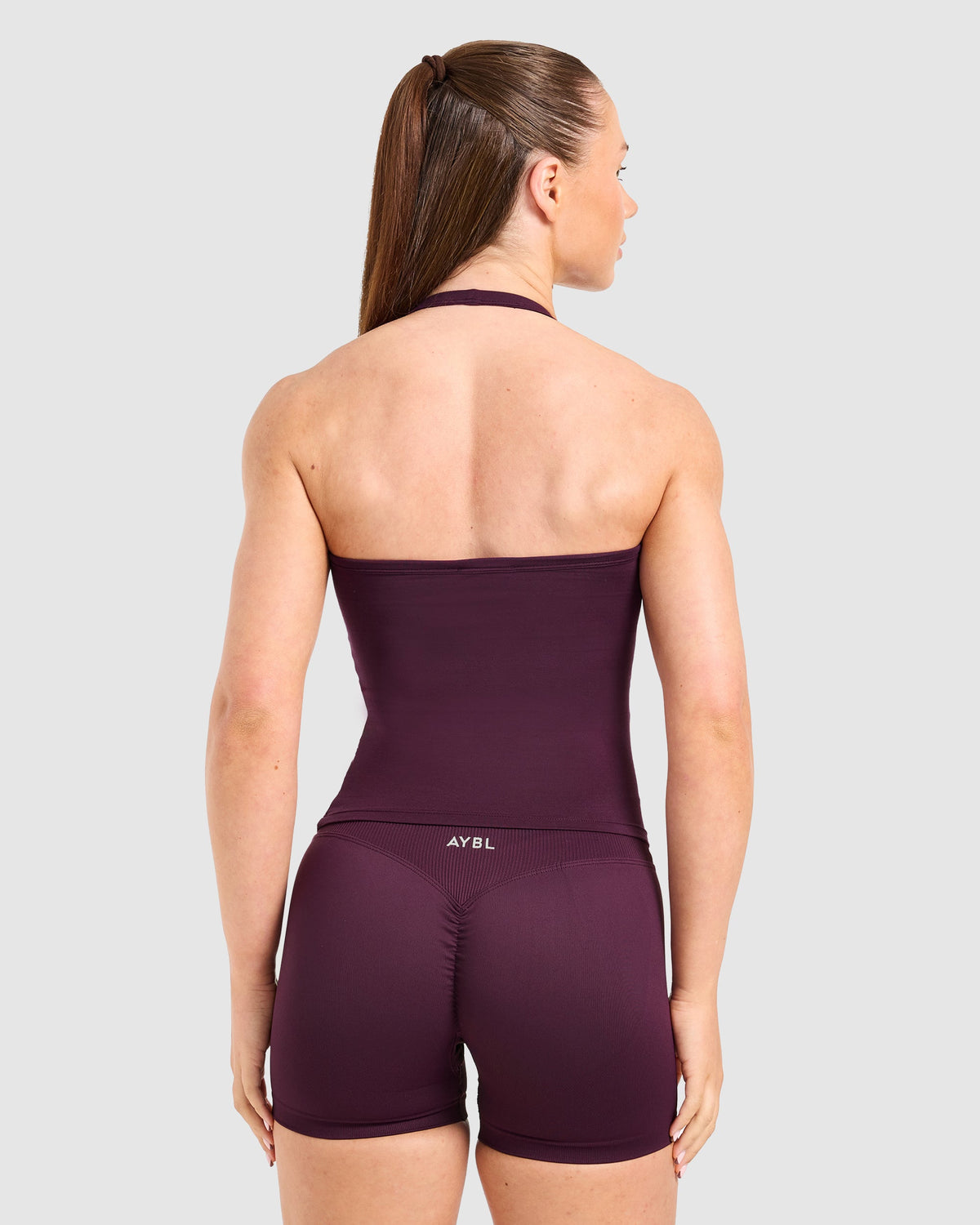 Ease Halterneck Top - Midnight Plum