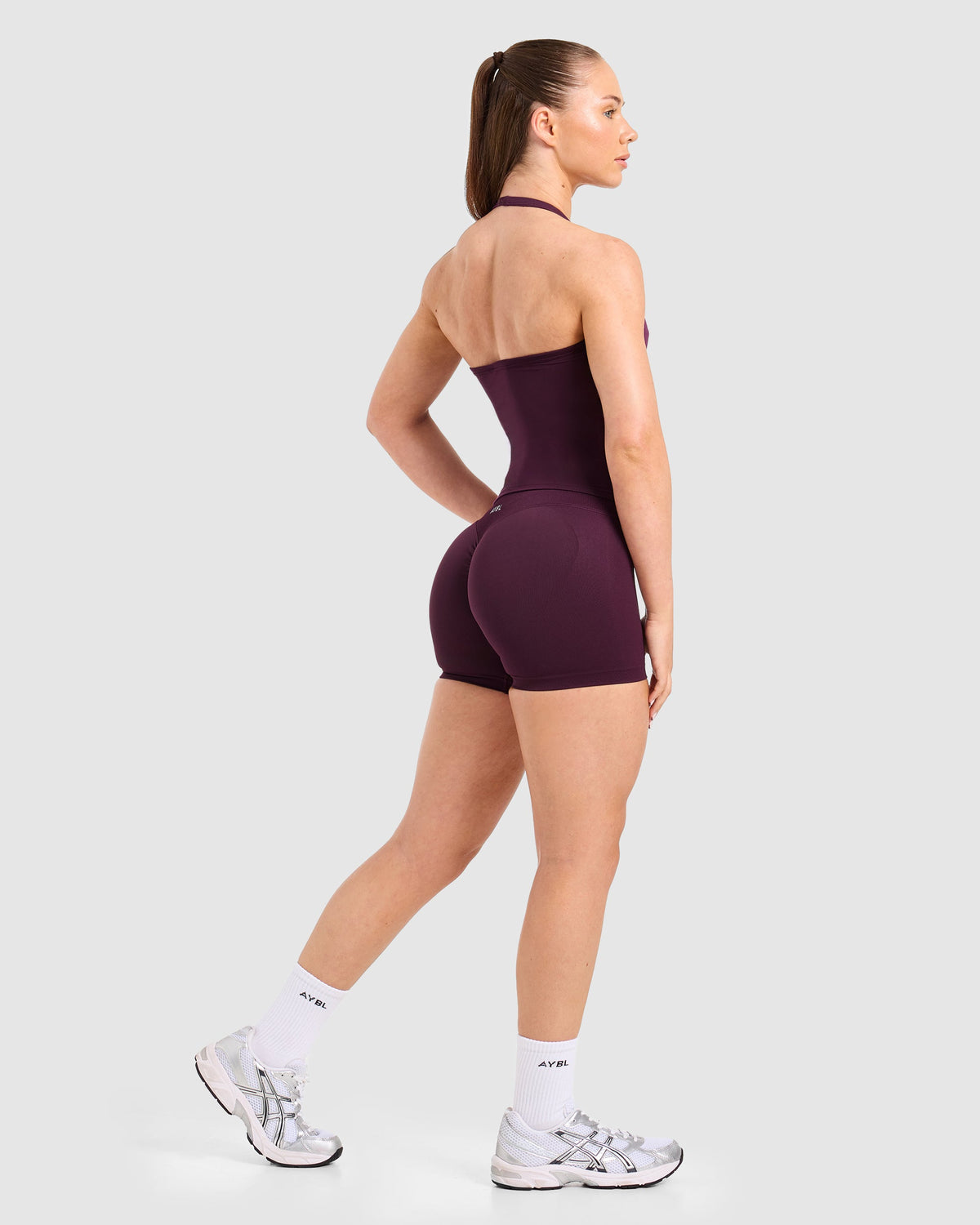 Ease Halterneck Top - Midnight Plum