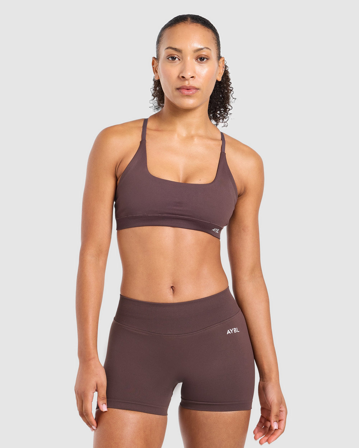 Enhance Seamless Sports Bra - Cocoa Marron