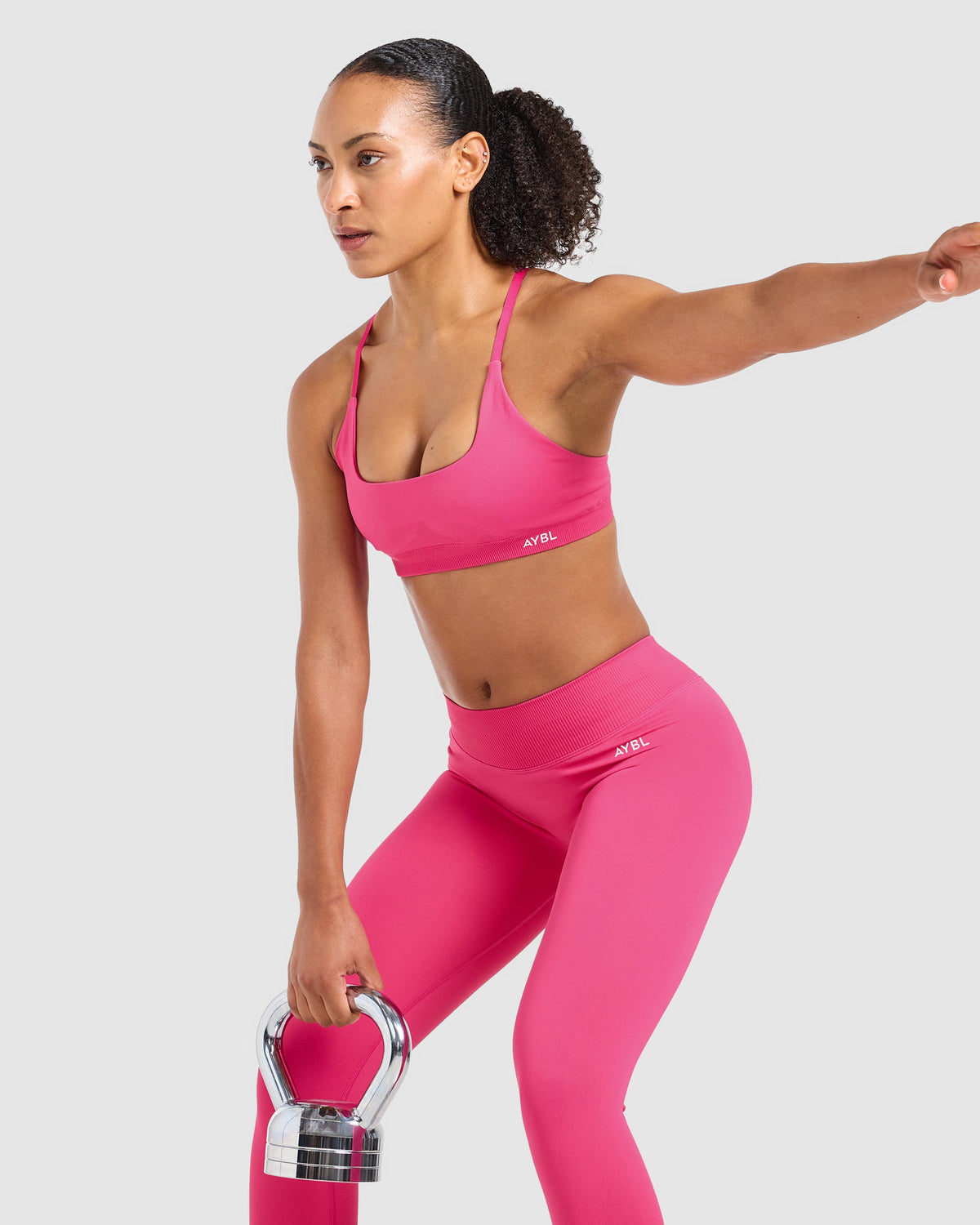 Enhance Seamless Leggings - Raspberry Rose