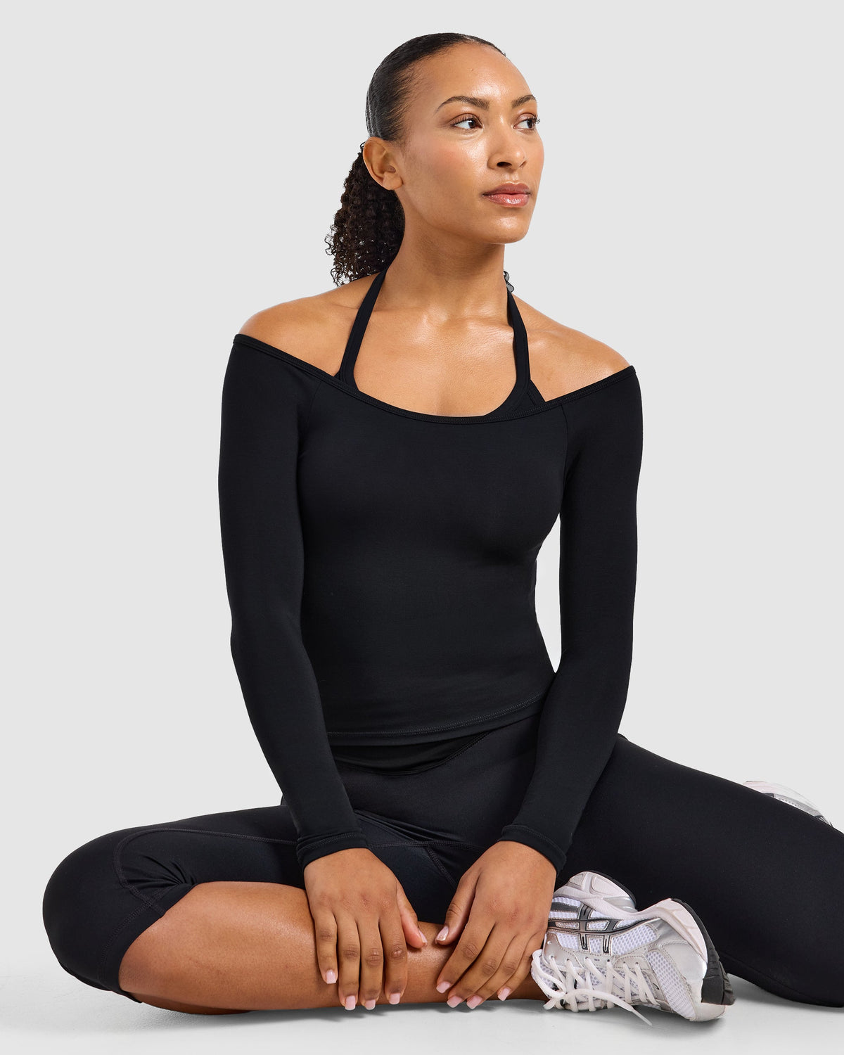 Ease Halterneck Top - Noir