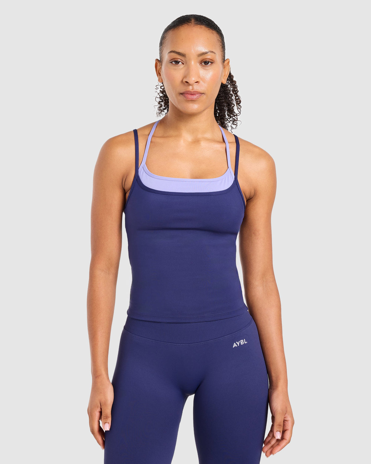 Double Layered Tank Top - Storm Bleu