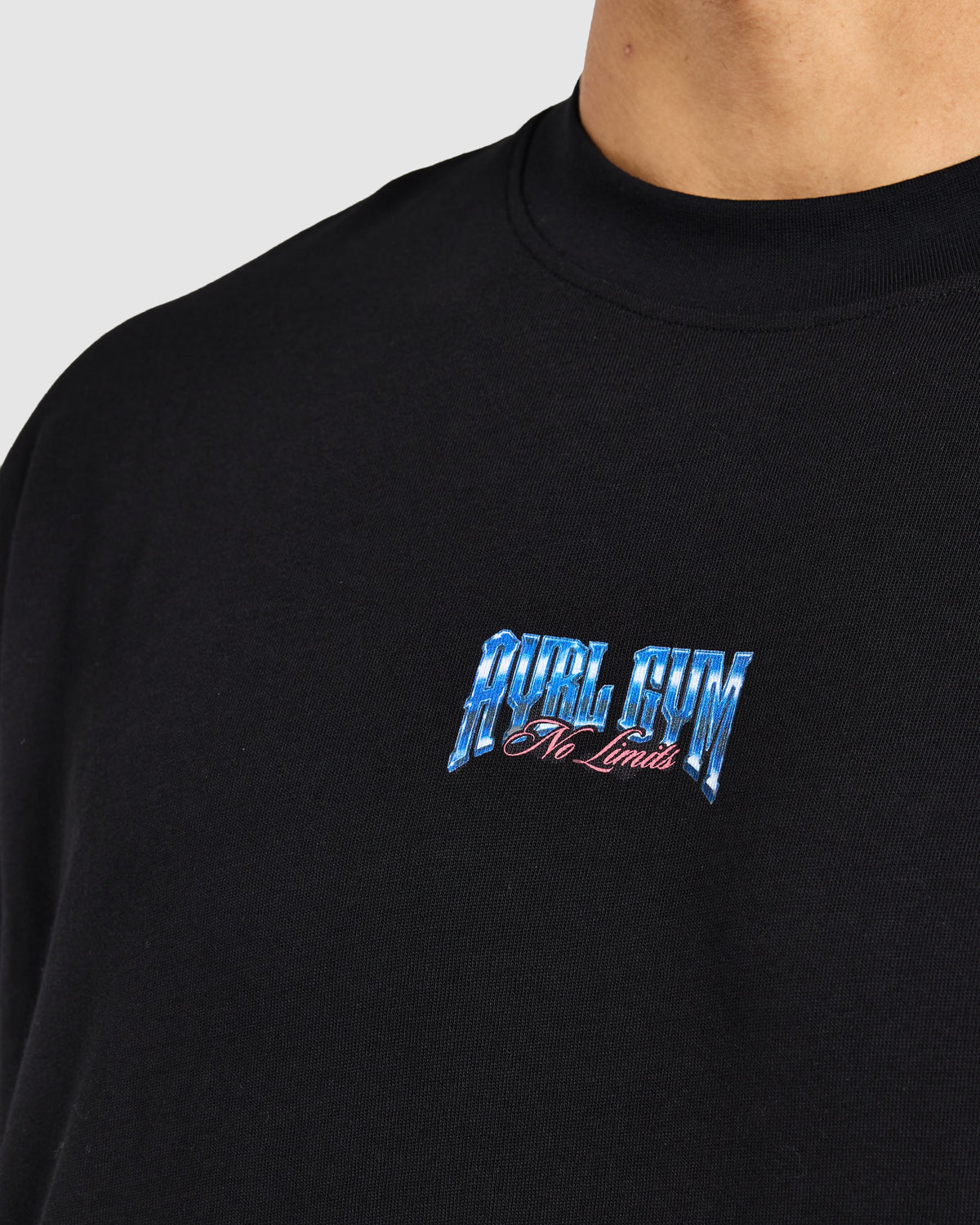 Anime Deadlift Dept Oversized T Shirt - Noir/Bleu
