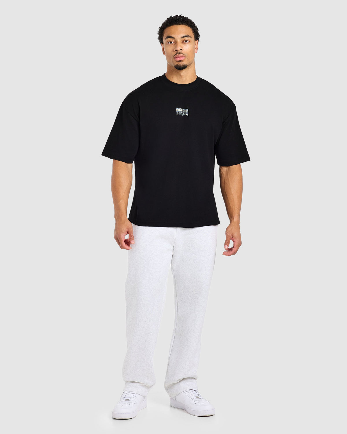 Anime Deadlift Dept Oversized T Shirt - Noir/Jaune