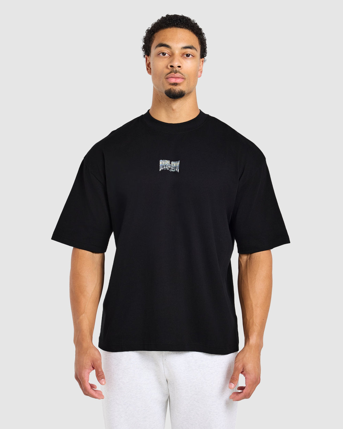 Anime Deadlift Dept Oversized T Shirt - Noir/Jaune
