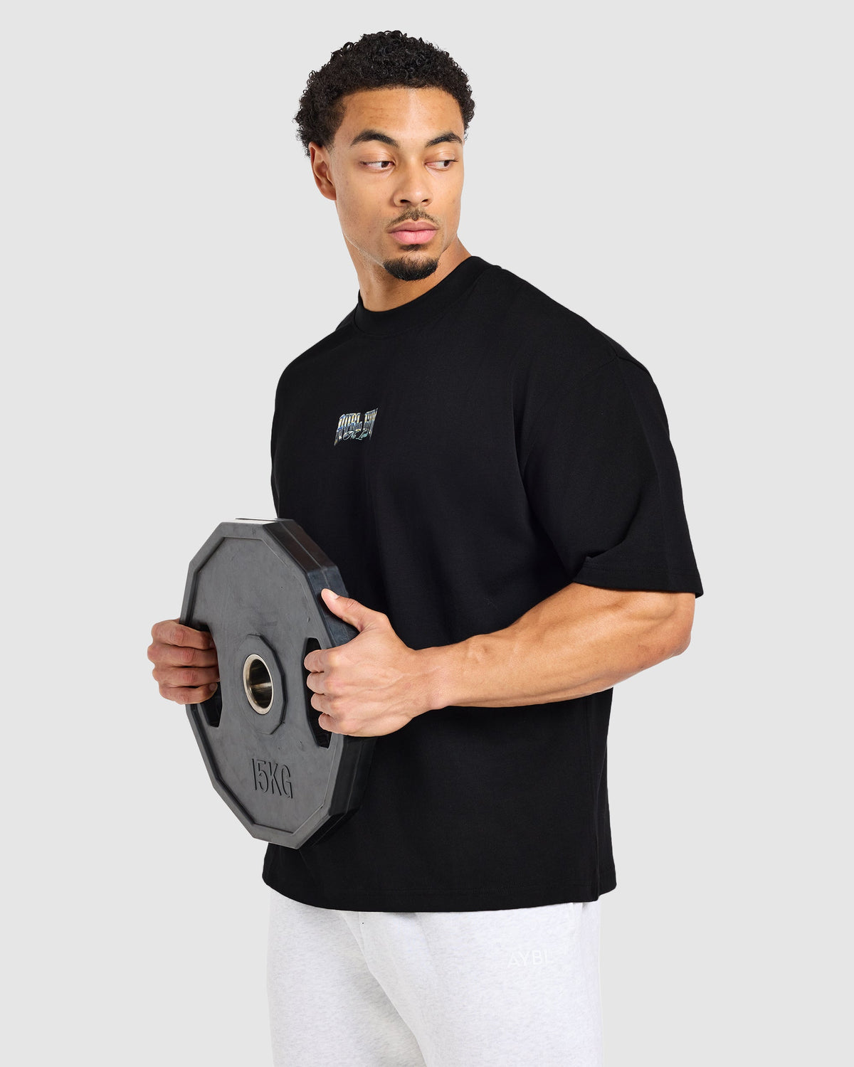 Anime Deadlift Dept Oversized T Shirt - Noir/Jaune