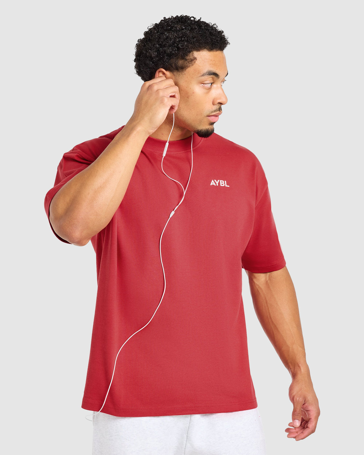 Essential Oversized T Shirt - Rouge