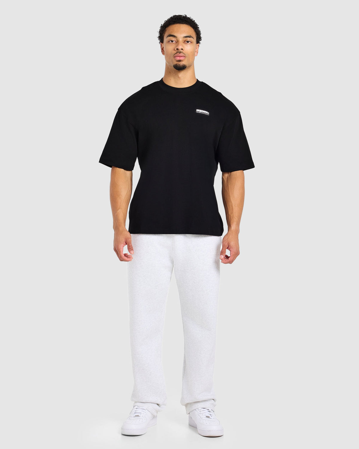 Anime Bench Press Oversized T Shirt - Noir