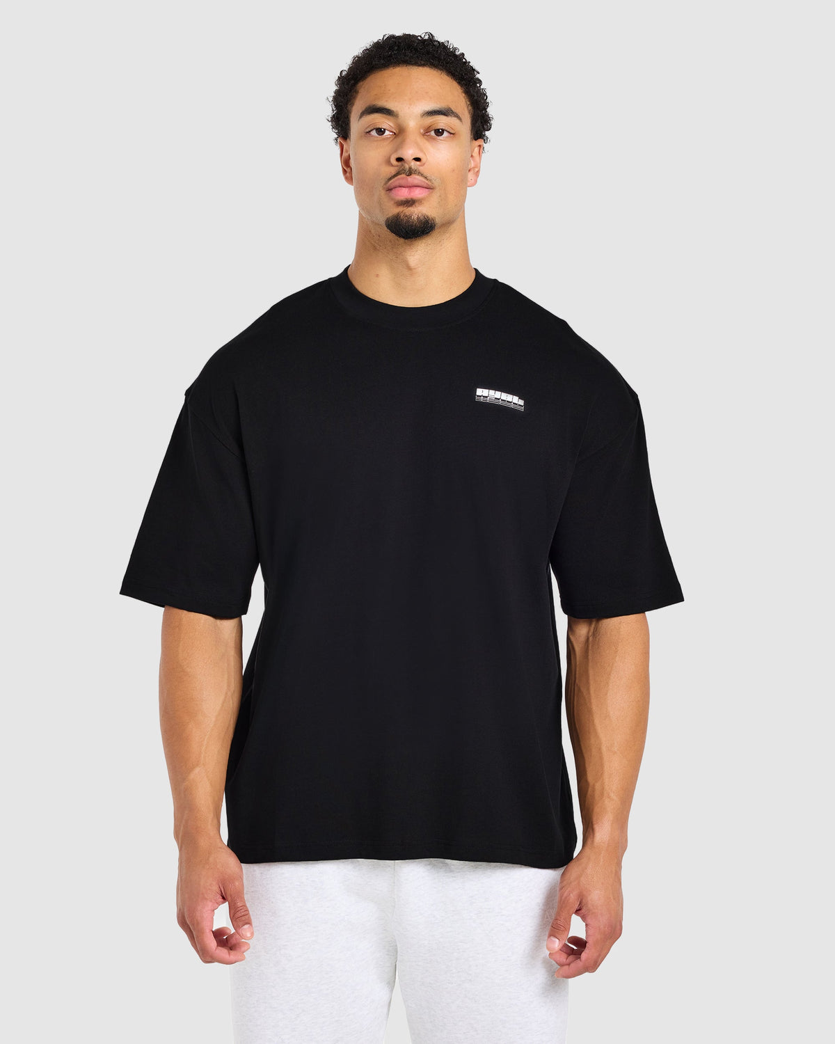 Anime Bench Press Oversized T Shirt - Noir